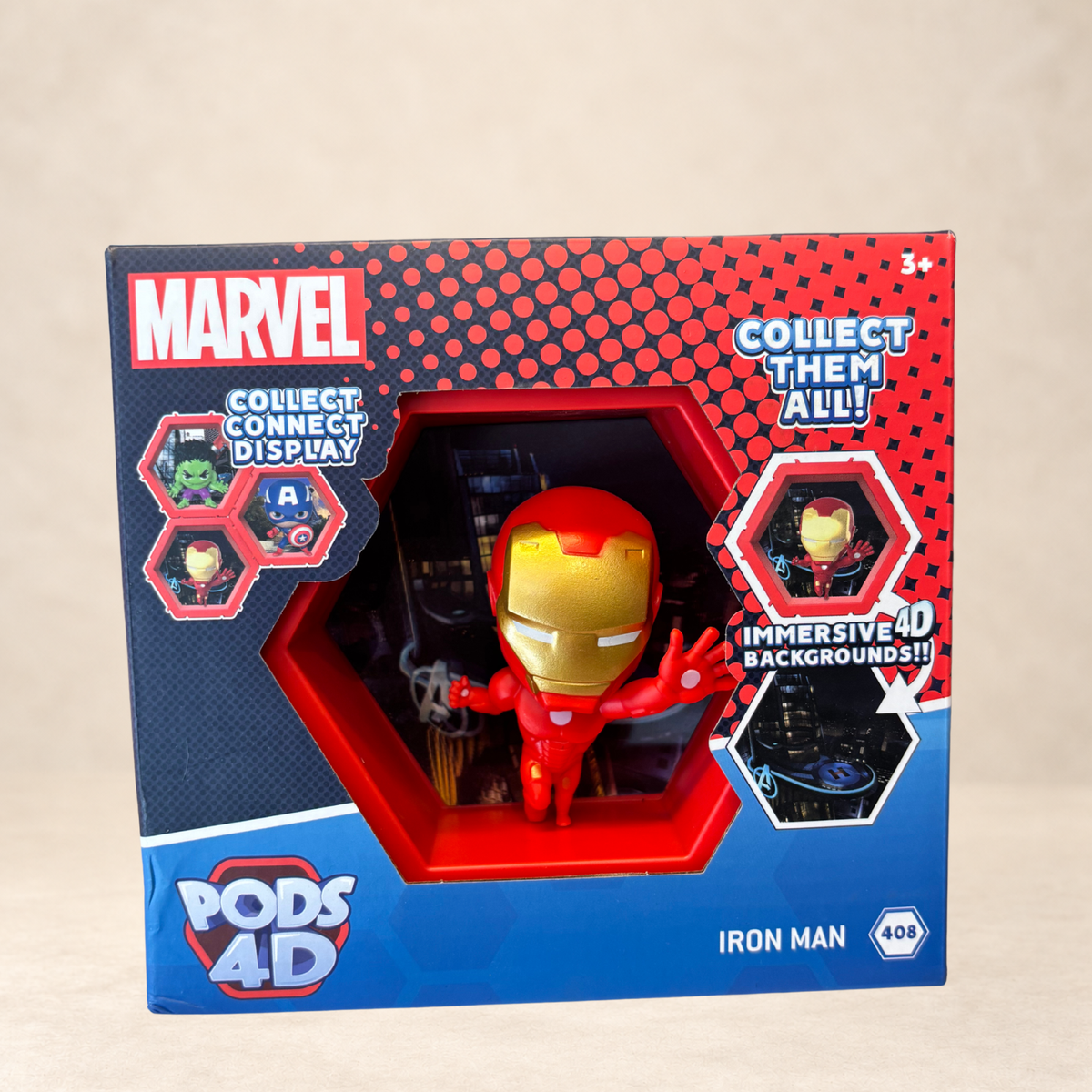 Marvel PODS 4D  Iron Man #408  WOW! Stuff