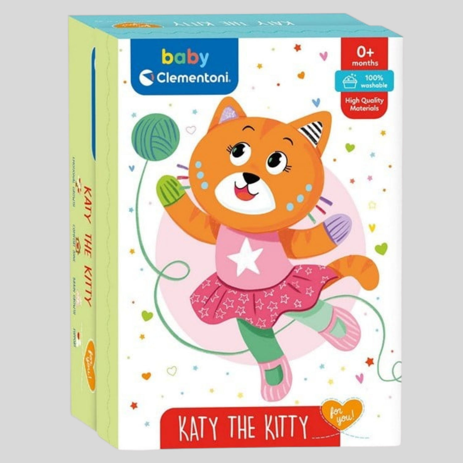 Clementoni - Baby for You Katze Spiel für die erste Kindheit maschinenwaschbar