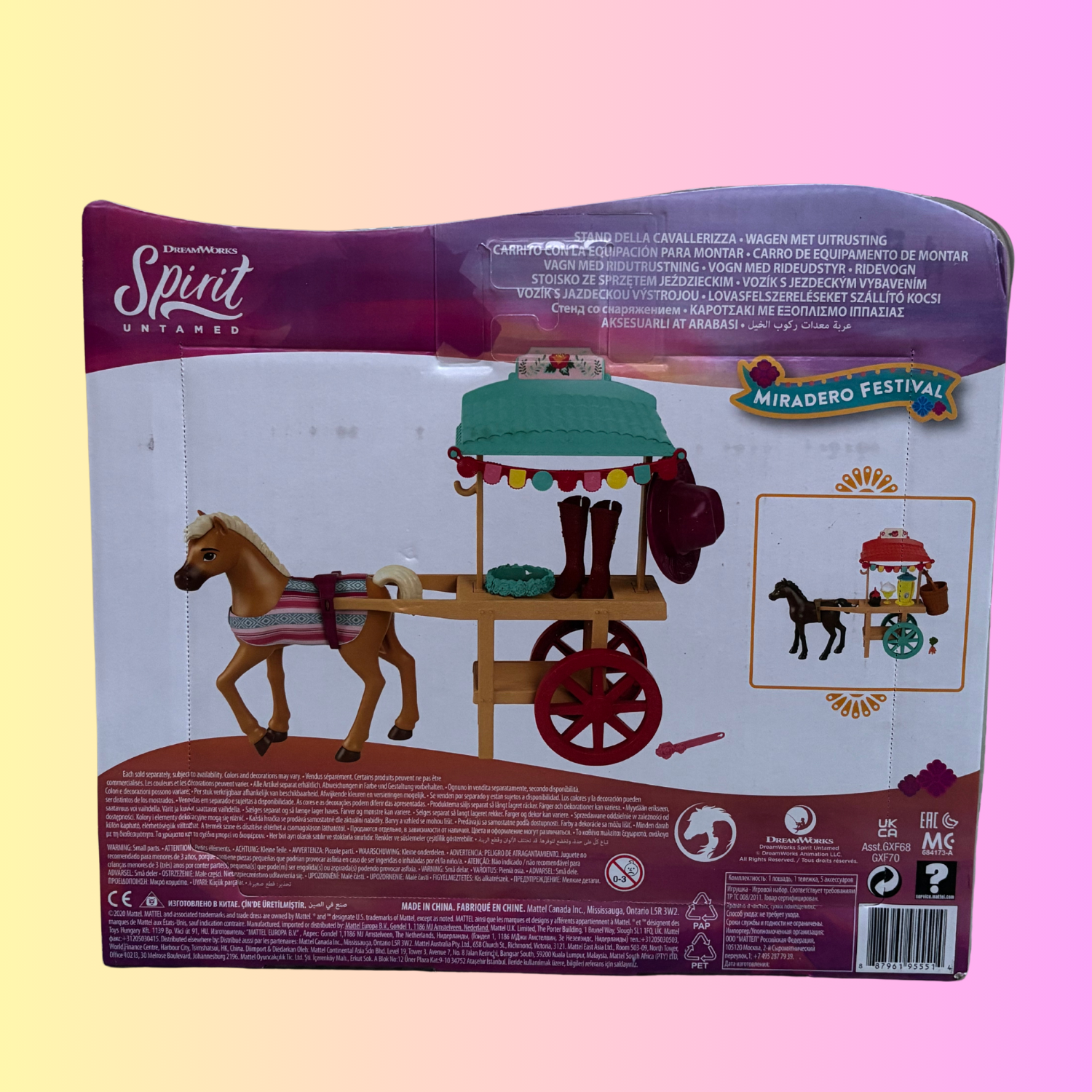 Mattel Spirit Pferdewagen mit Reitausrüstung