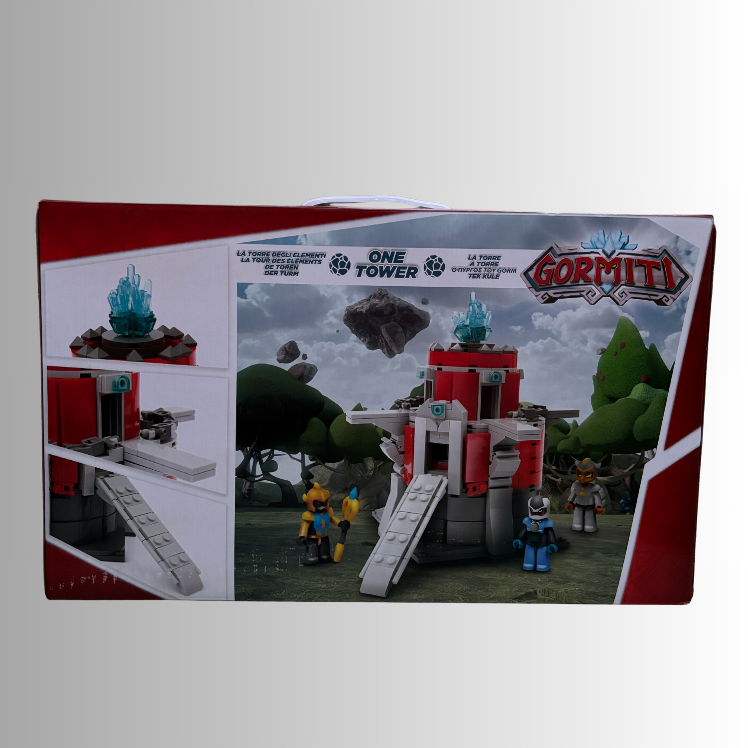 GORMITI Set-Konstruktionsturm mit Minifigur, der Turm der Elemente, 280 Stück,