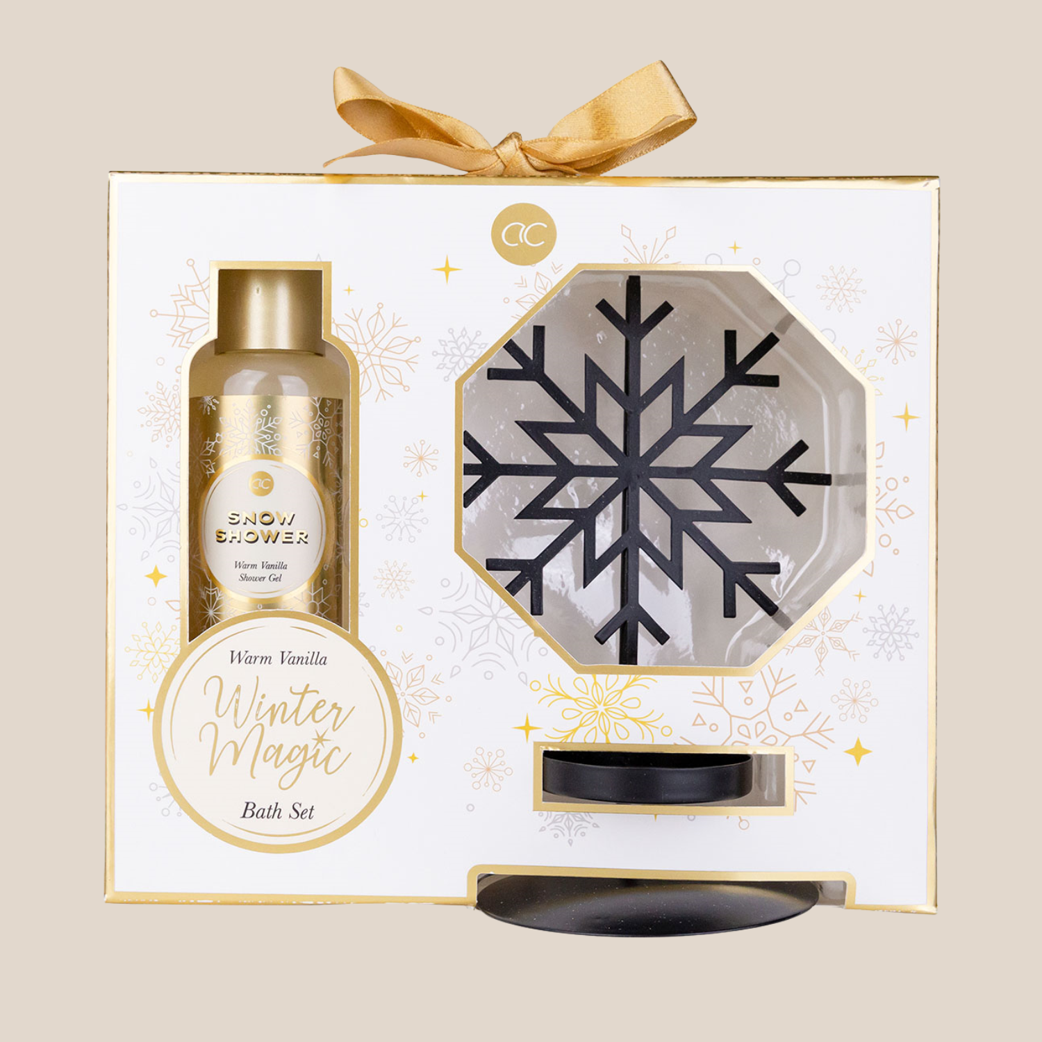 Winter Magic Geschenke Set mit Teelichtständer