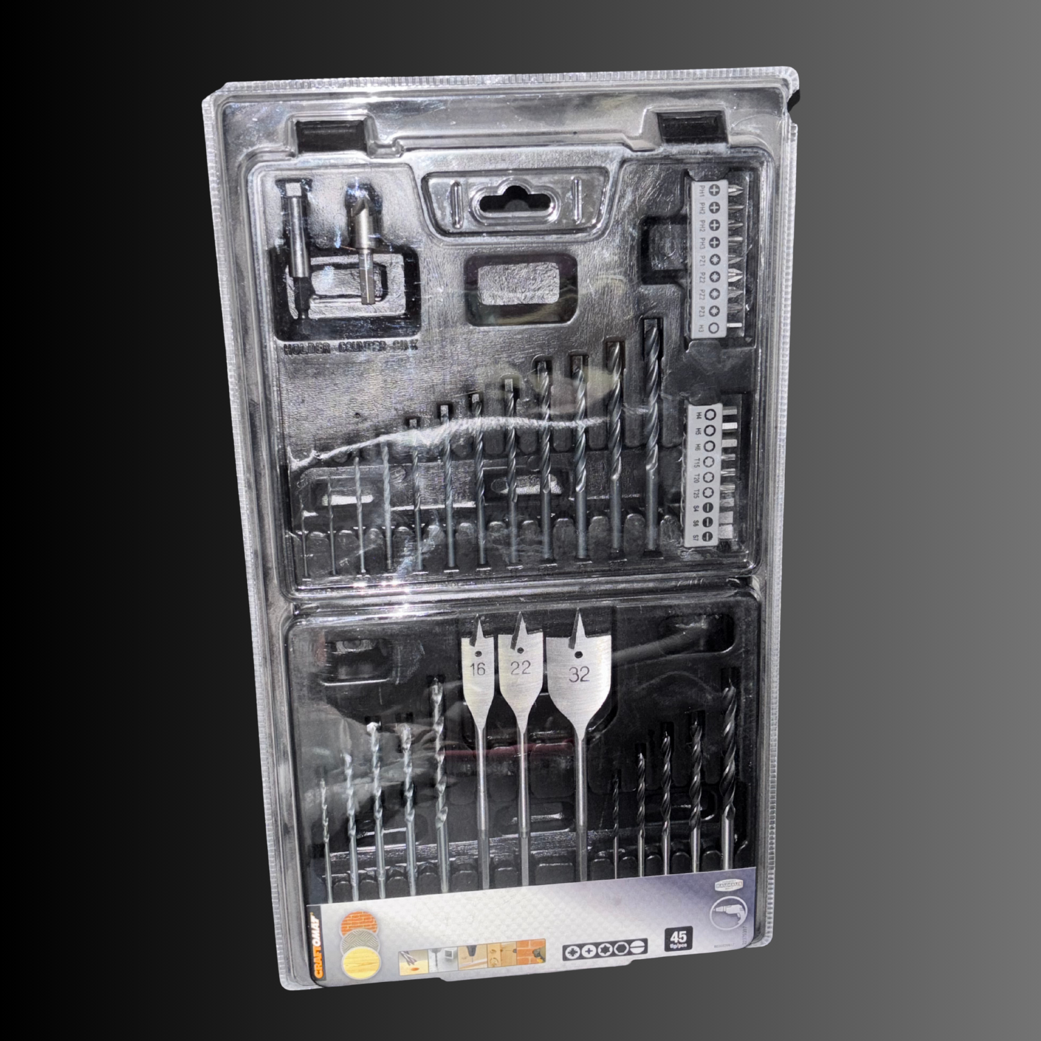 CRAFTOMAT Bohrer Set - 45 Teile