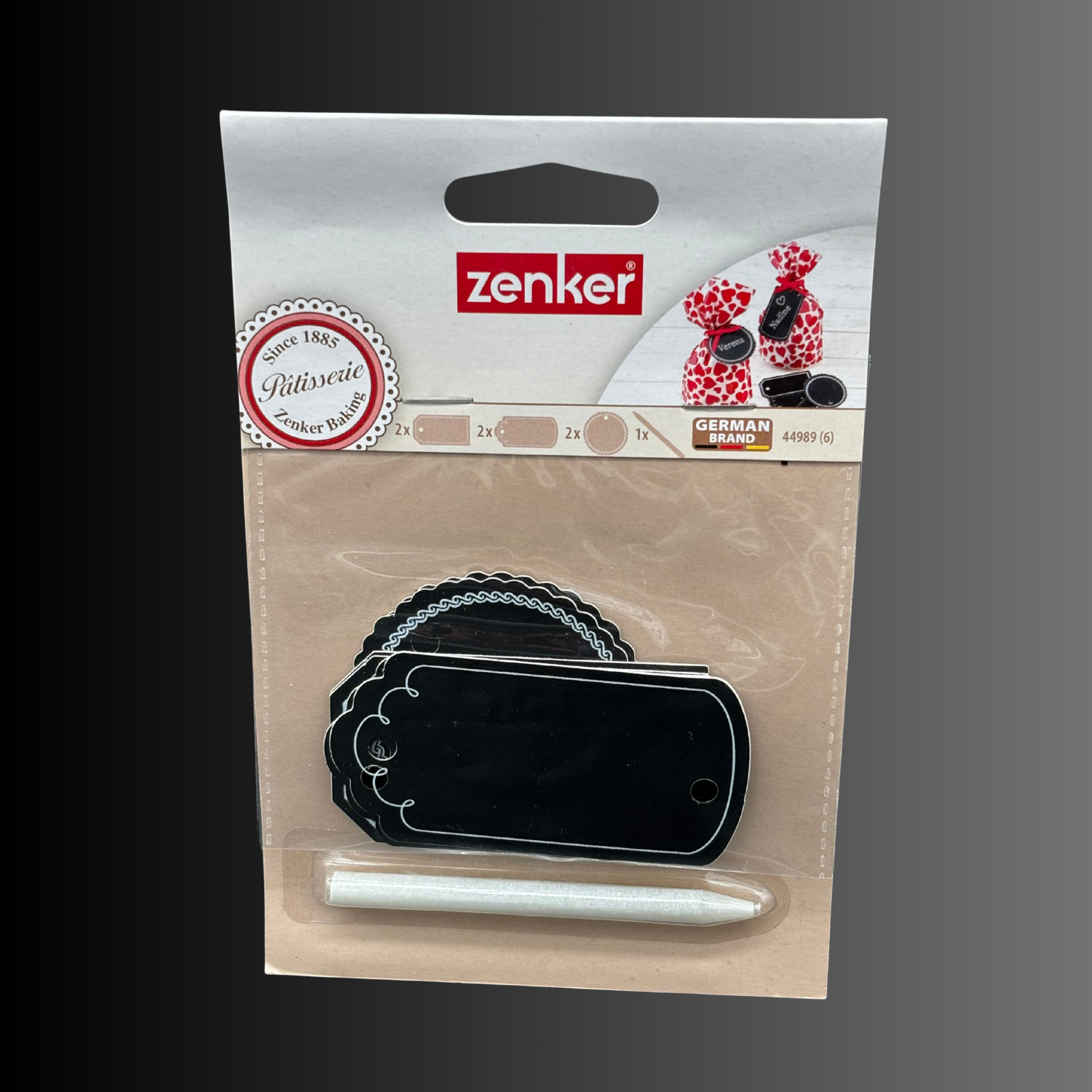 Zenker Tafelfolienanhänger mit Speckstift, 7-teilig