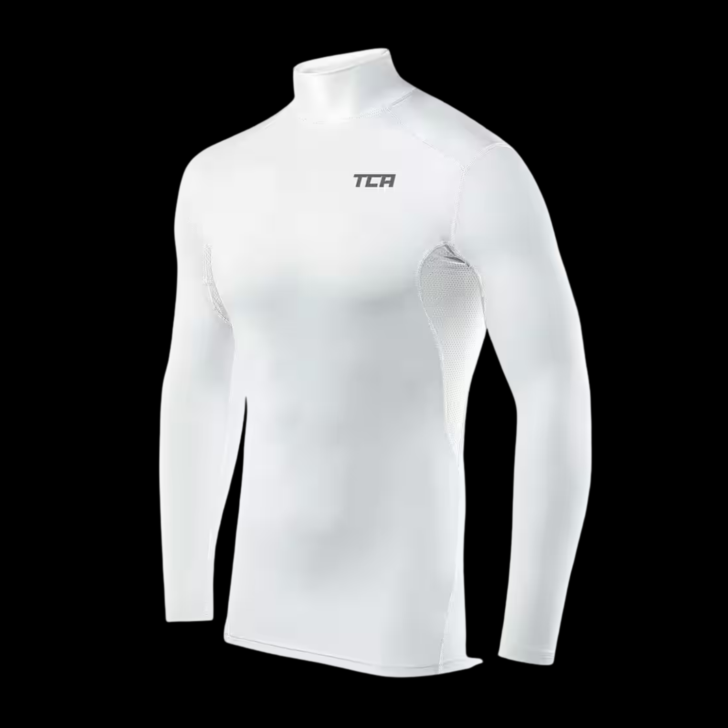 TCA Pro Performance Jungen Kompressions Thermoshirt, Langarmshirt mit Stehkragen Größe: 137-147 cm