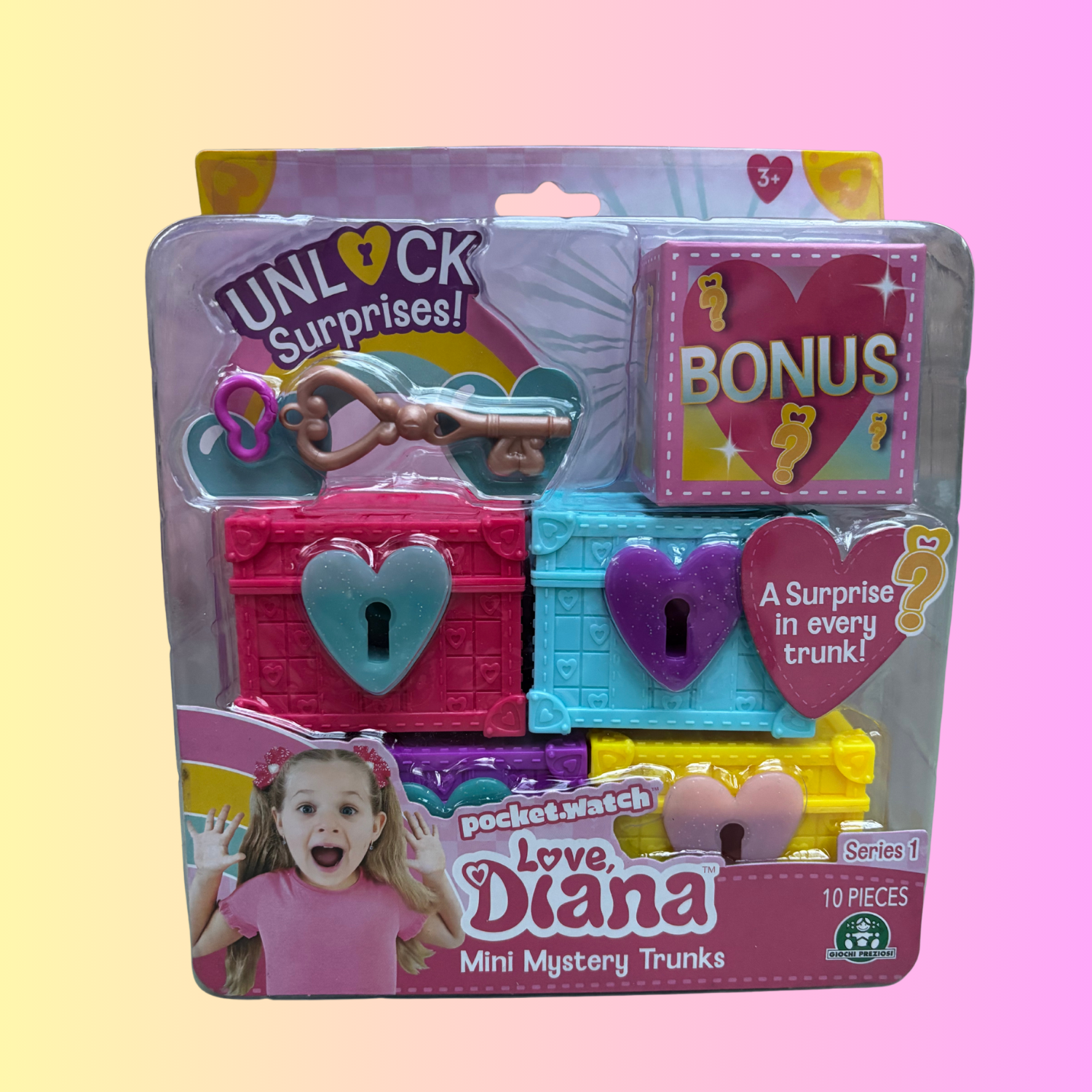 JP Love Diana LVE03000 Set mit 4 Truhen Mini Mystery Trunks