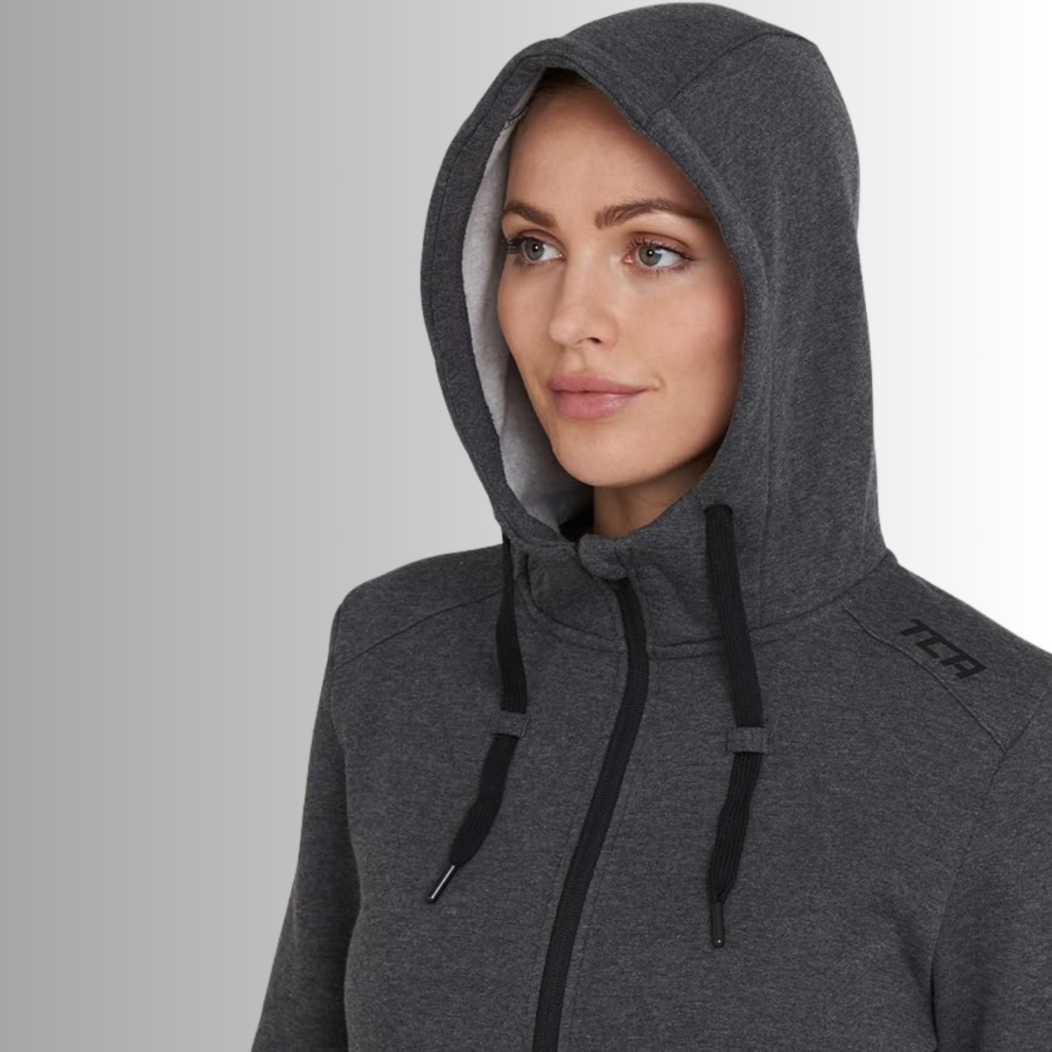 TCA Damen Revolution Hoodie , Sweatjacke mit Kapuze Größe: S