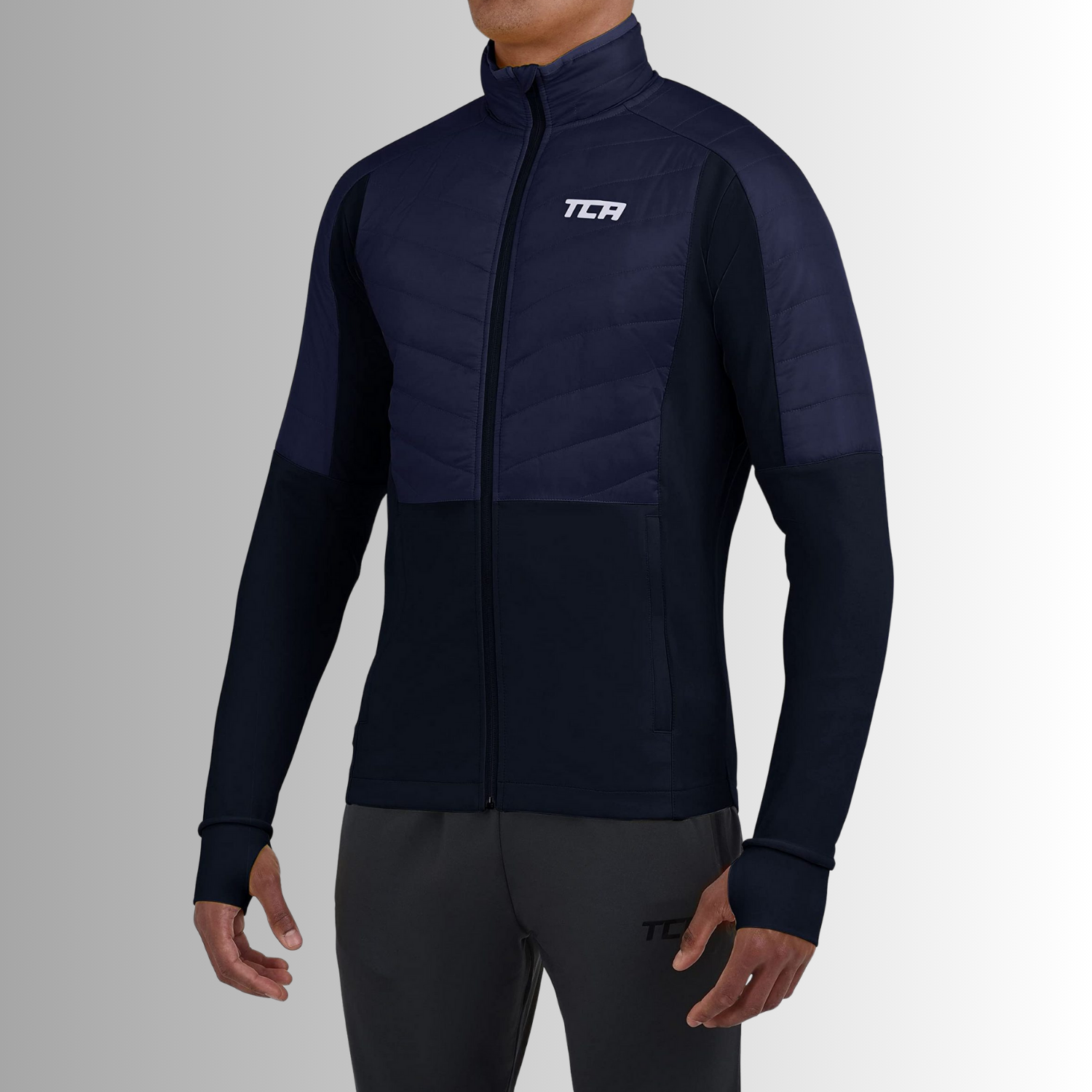 TCA Herren Excel Runner ganzjährige, leichte, wasserabweisende verstaubare Jacke Größe: M, L