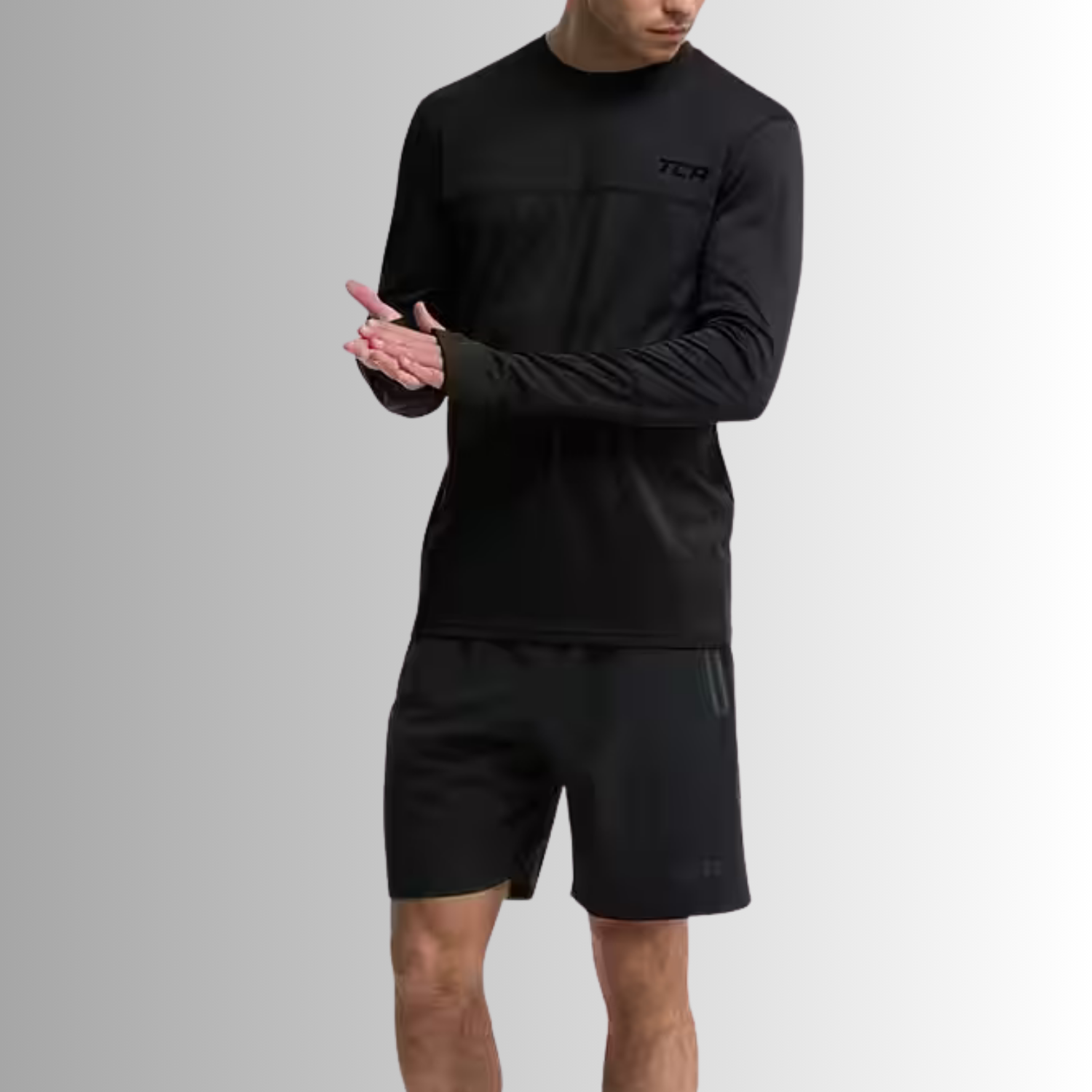 TCA Trainingsshirt Herren Langarm Laufshirt Größe: XL