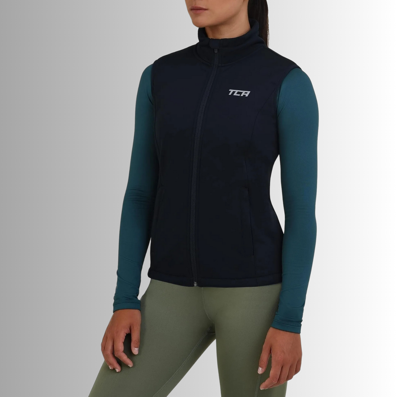 TCA Damen Windweste für Laufen und Radfahren Marienblau Größe: XS, S, M, L, XL