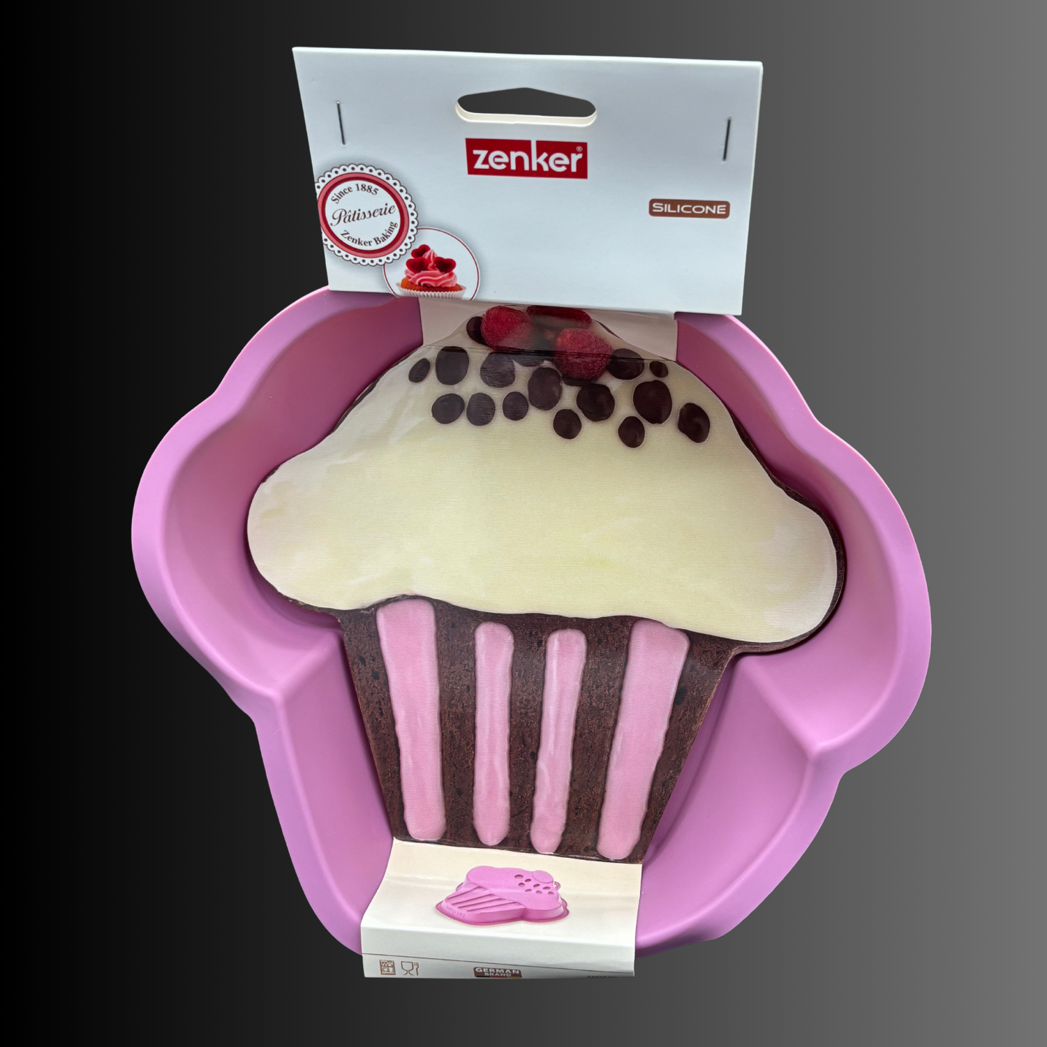 Zenker Silikonform Silikonbackform großer Muffin