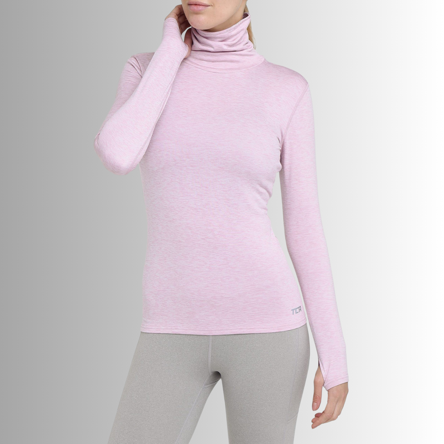 TCA Damen Warm-Up Trichterkragen Thermo Lauf Oberteil Größe: XS, L