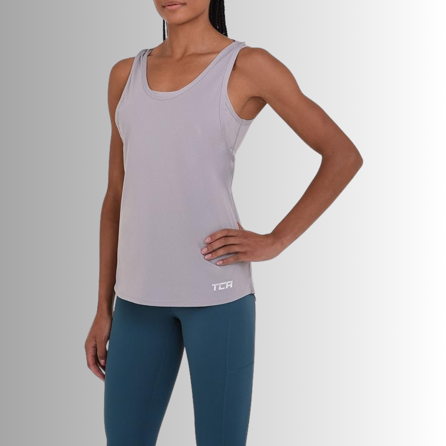 TCA Damen 2 in 1 Training Tanktop und BH mit herausnehmbaren Körbchen Größe: S