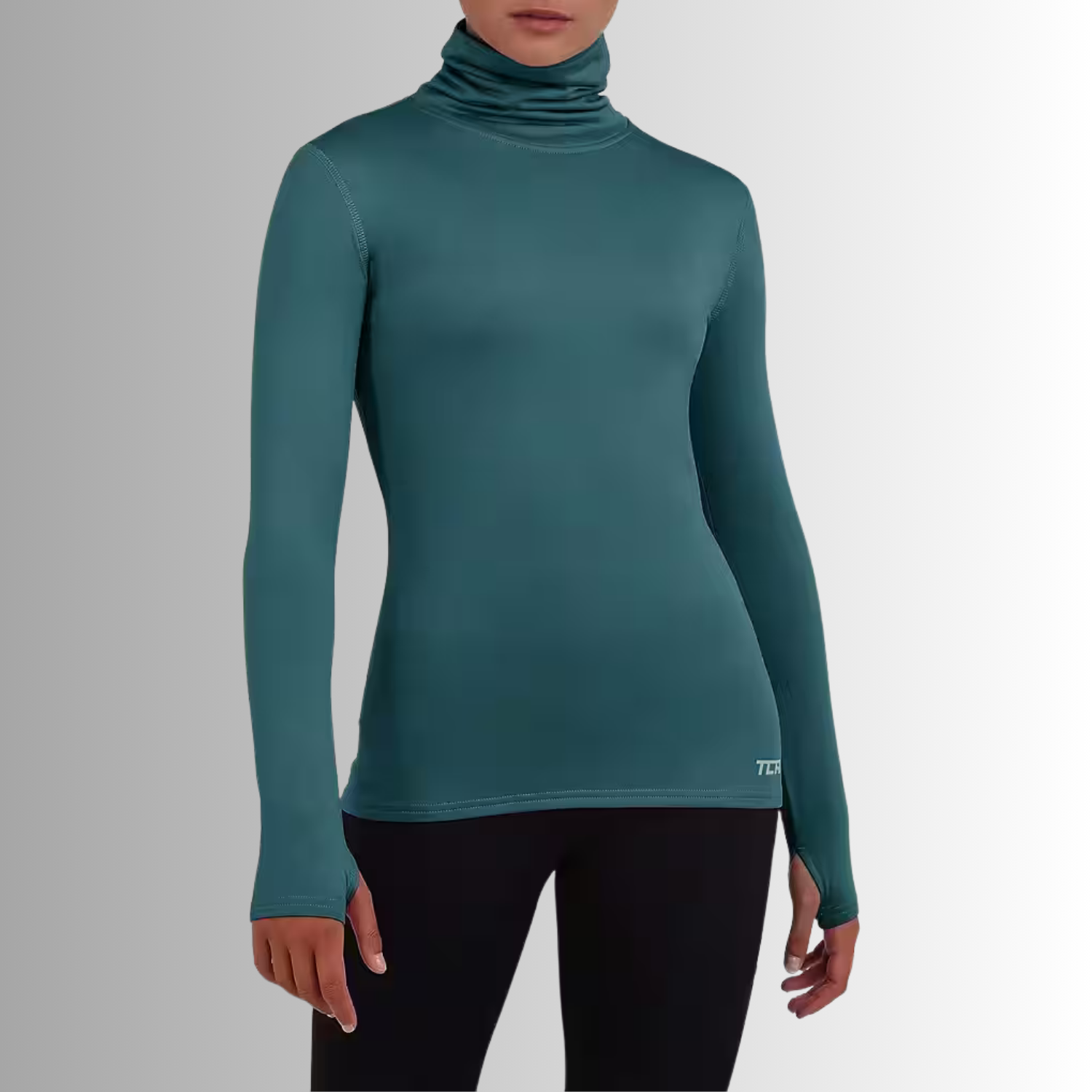 TCA Damen Warm-Up Trichterkragen Thermo Lauf Oberteil Größe: XL
