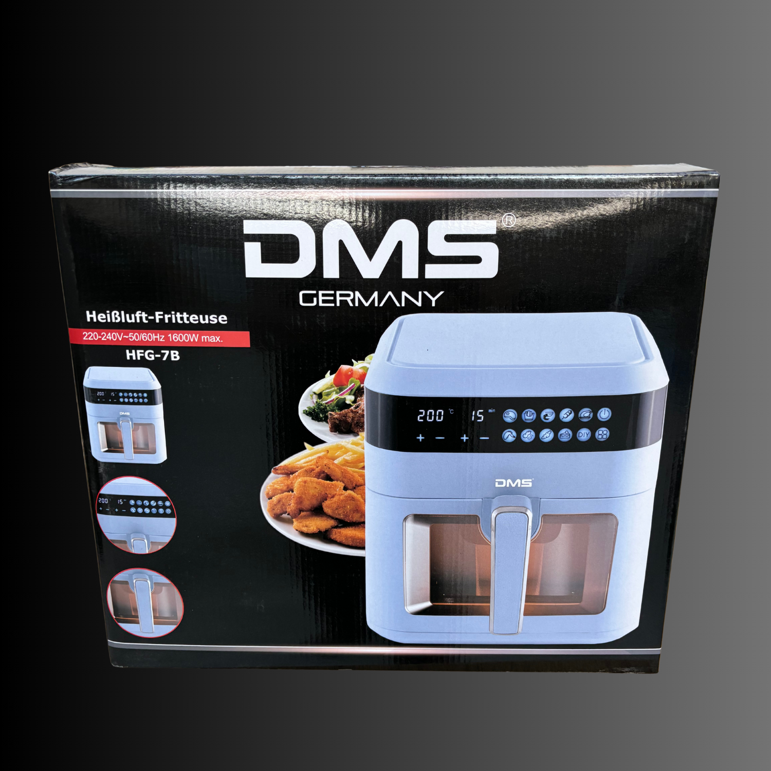 DMS Heißluft Fritteuse HFG-7B - 7 Liter