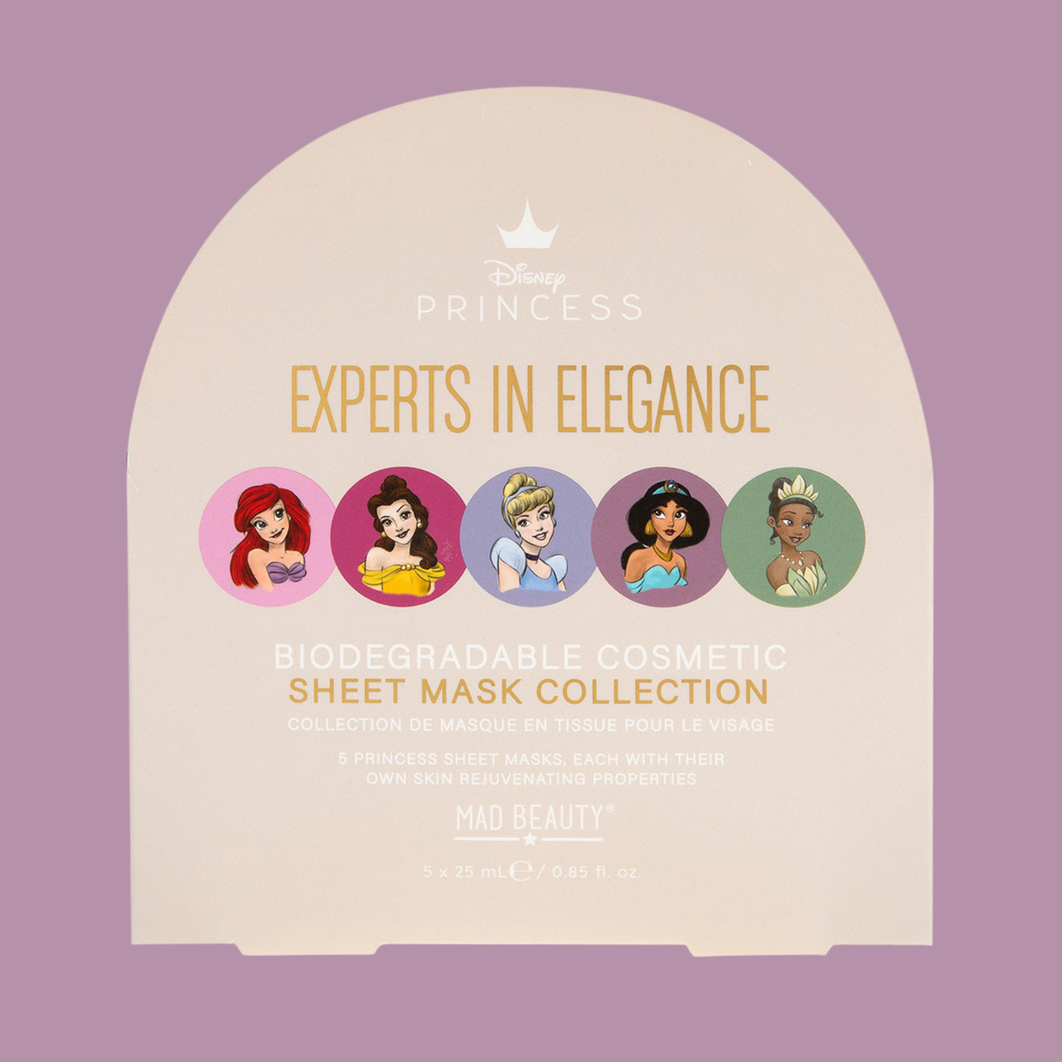 MAD BEAUTY Disney Princess Gesicht Masken 5er Set