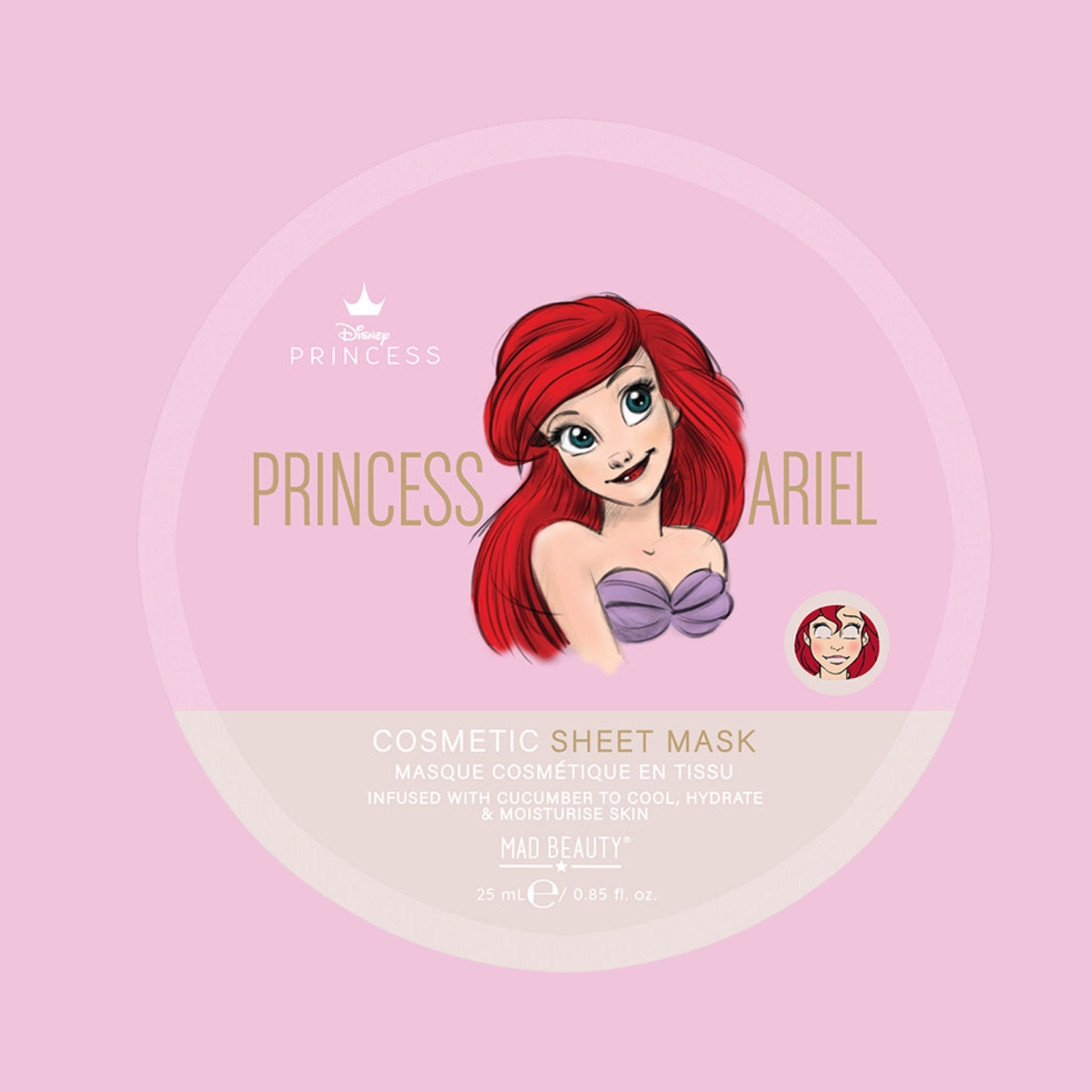 MAD BEAUTY Disney Princess Gesicht Masken 5er Set