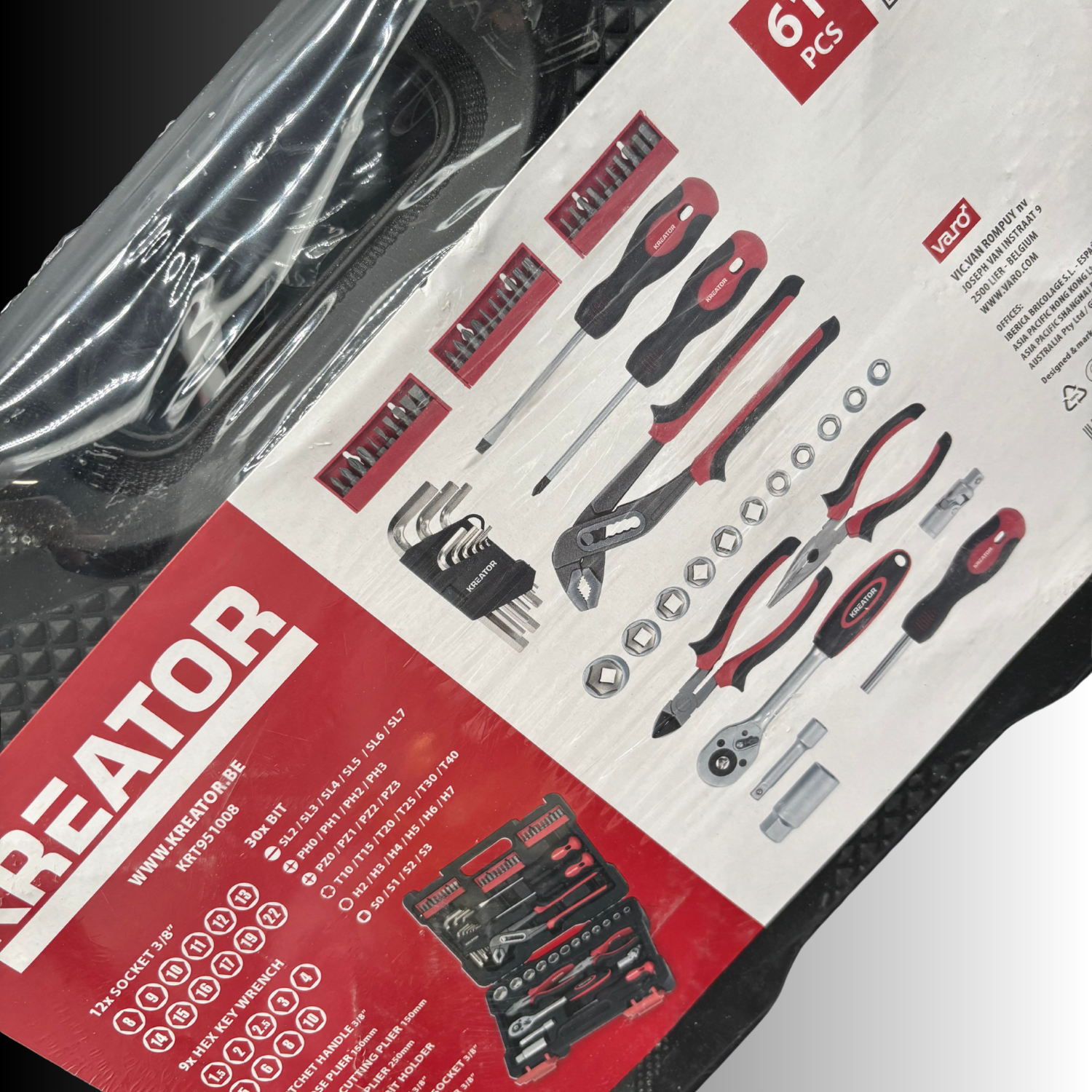 Kreator Werkzeugkoffer Werkzeug-Set - 61 Teilig