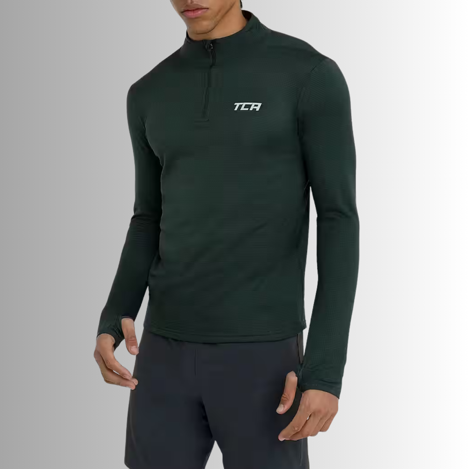 Trainingsshirt TCA Herren Thermo-Laufshirt  Langarm Größe: M, XL