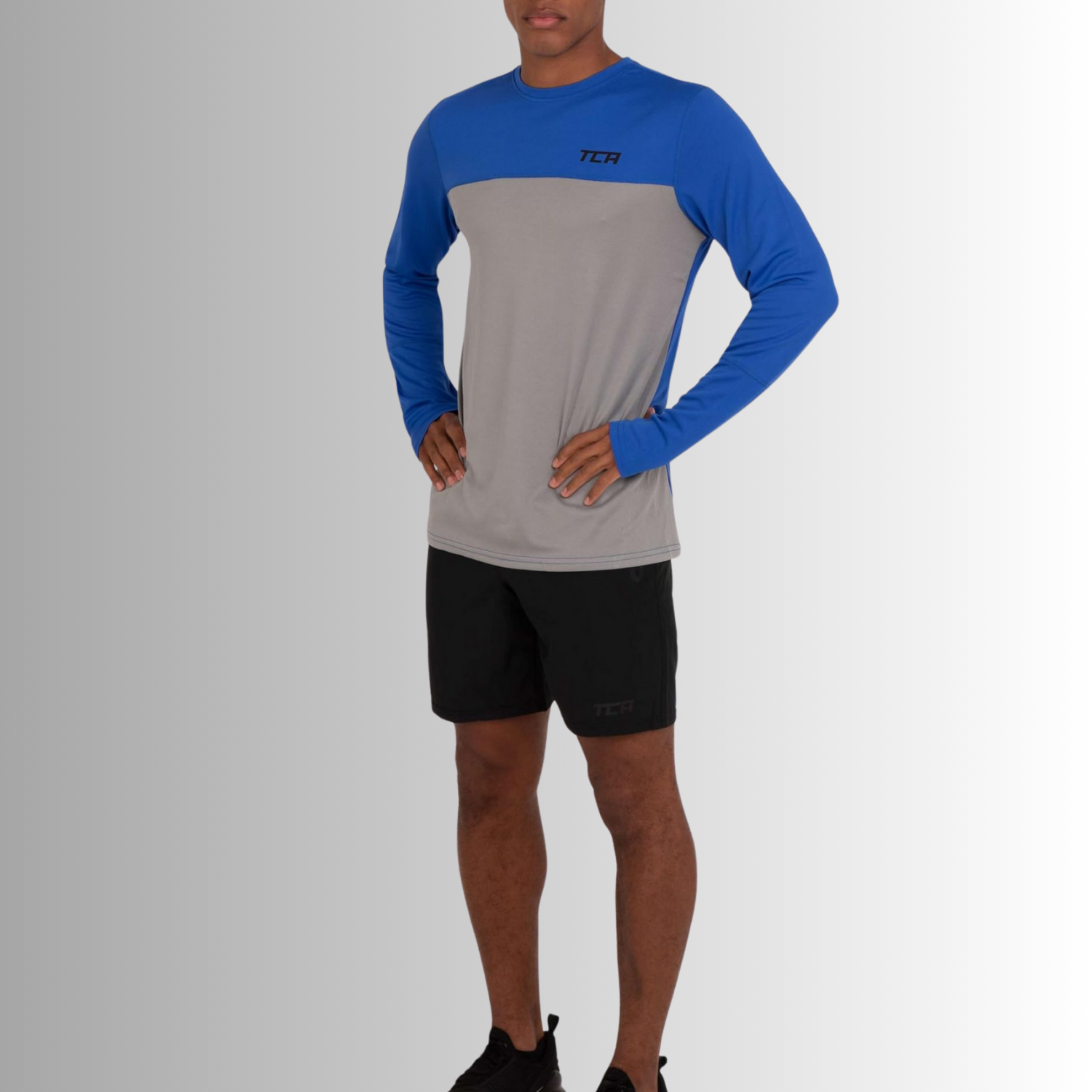 TCA Trainingsshirt Herren Langarm Laufshirt Größe: XL