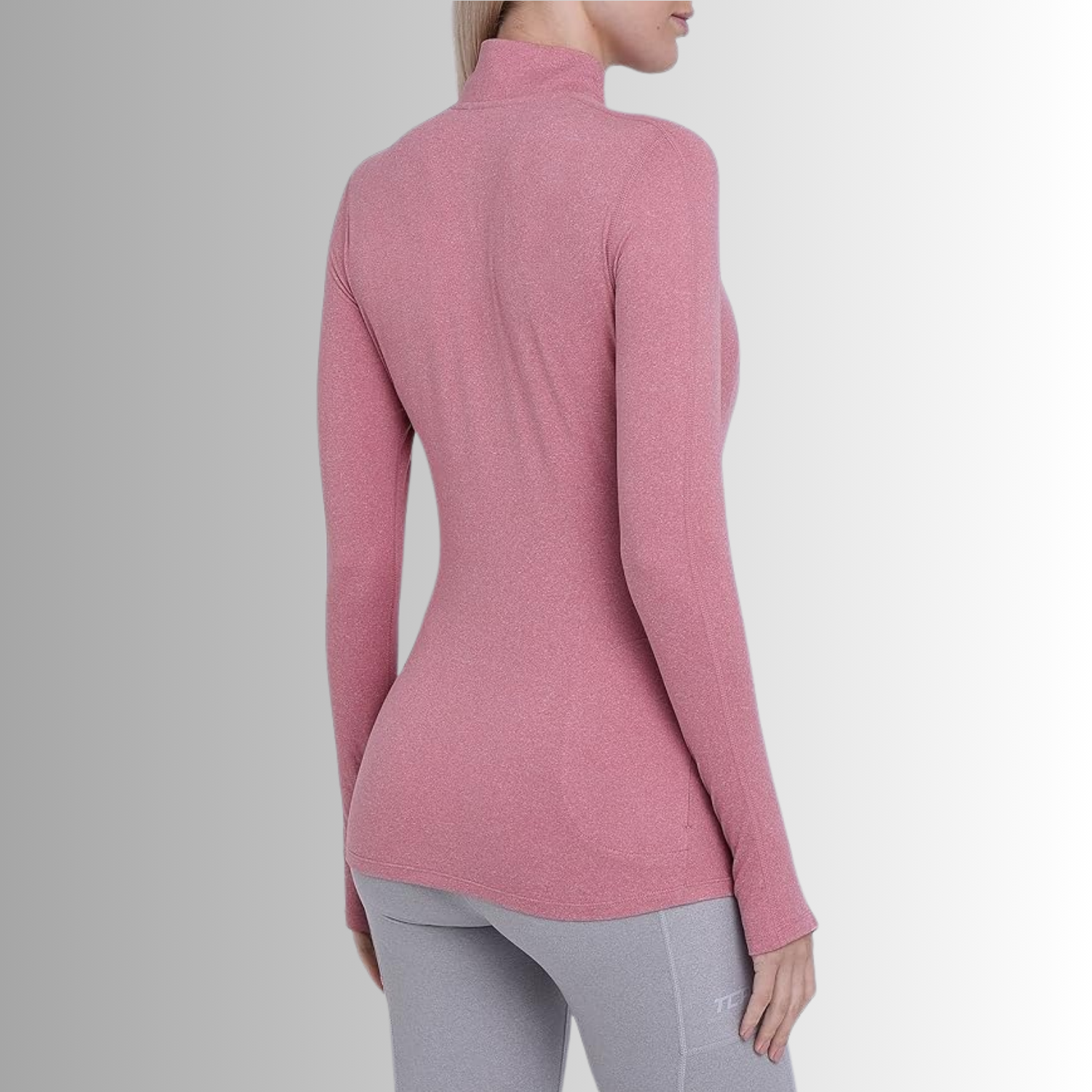 TCA Damen Winter Running Langarm Laufshirt mit Brustreißverschluss Größe: M