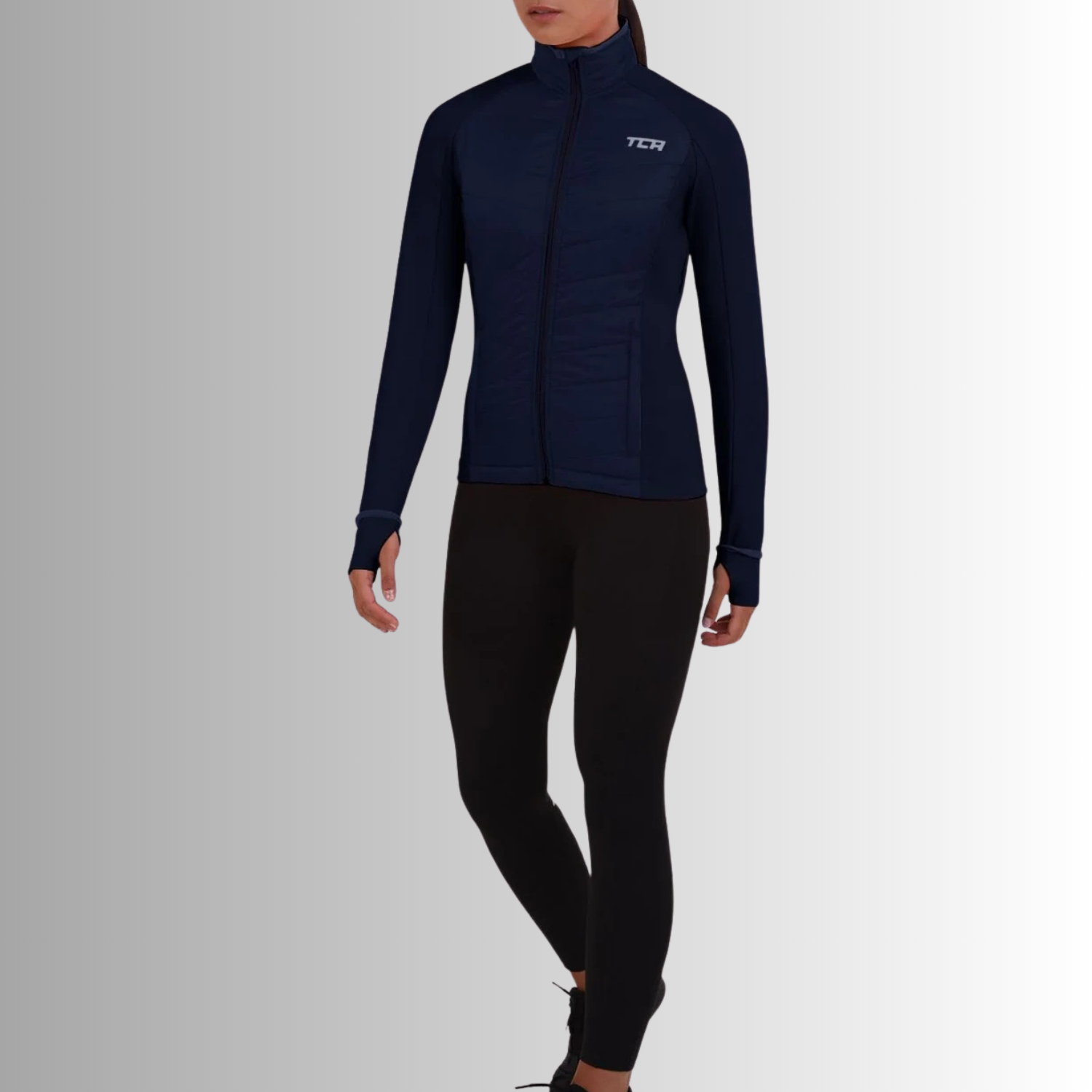 TCA Damen Excel Runner ganzjährige wasserabweisende verstaubare Laufjacke Größe: M, L