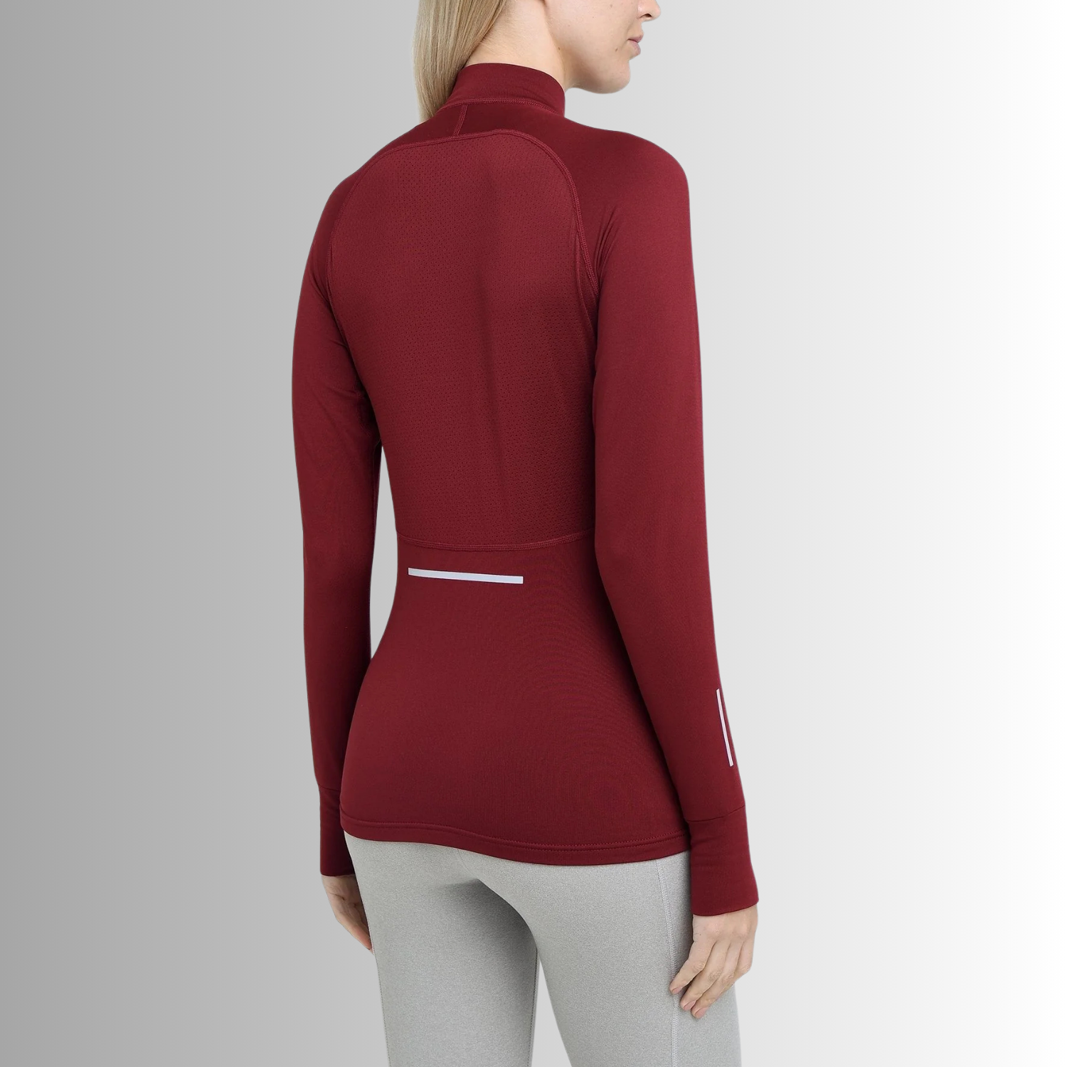 TCA Damen Winter Running Langarm Laufshirt mit Brustreißverschluss Größe: S