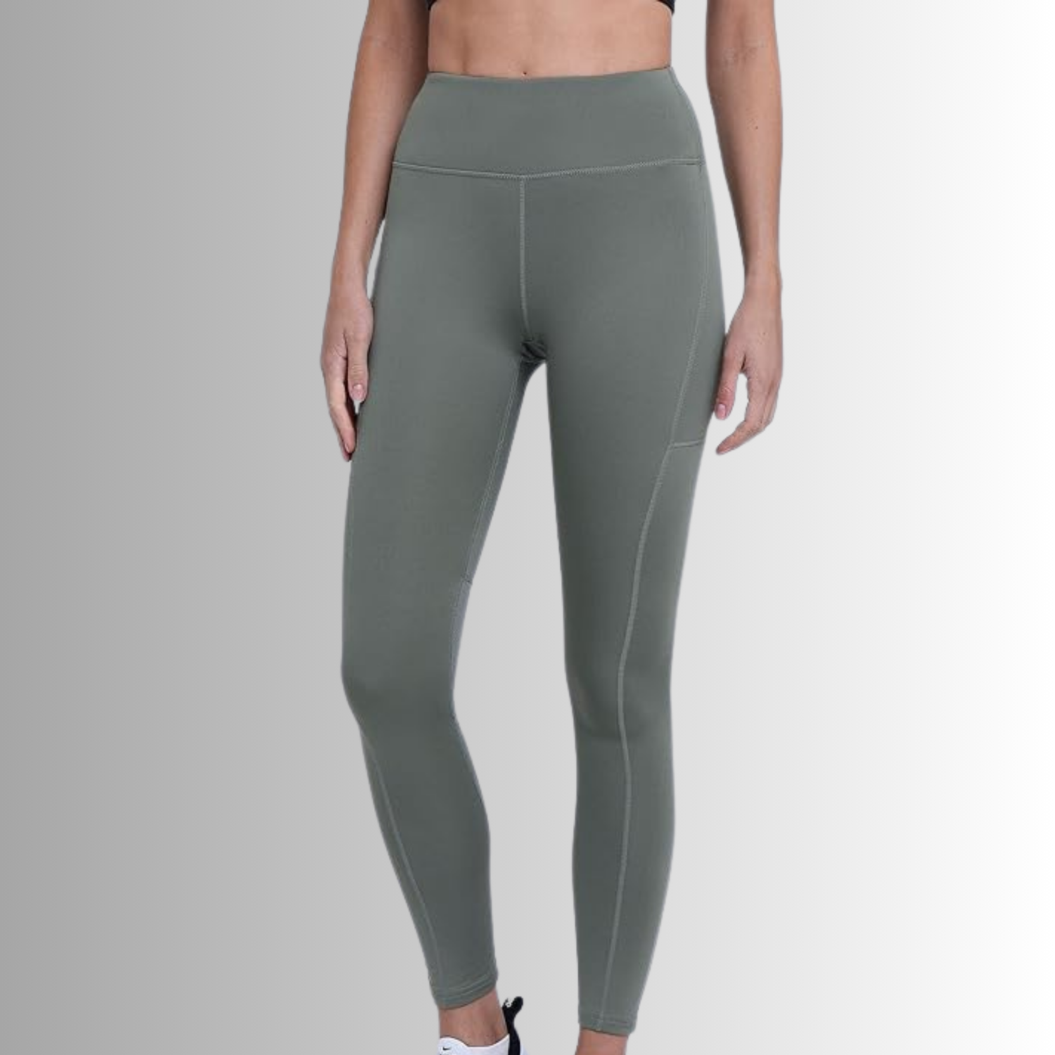 TCA SuperThermo Performance Leggings für Damen High Waist Blickdicht Sportleggings mit Handytasche, Laufhose für Yoga & Fitness Größe: M