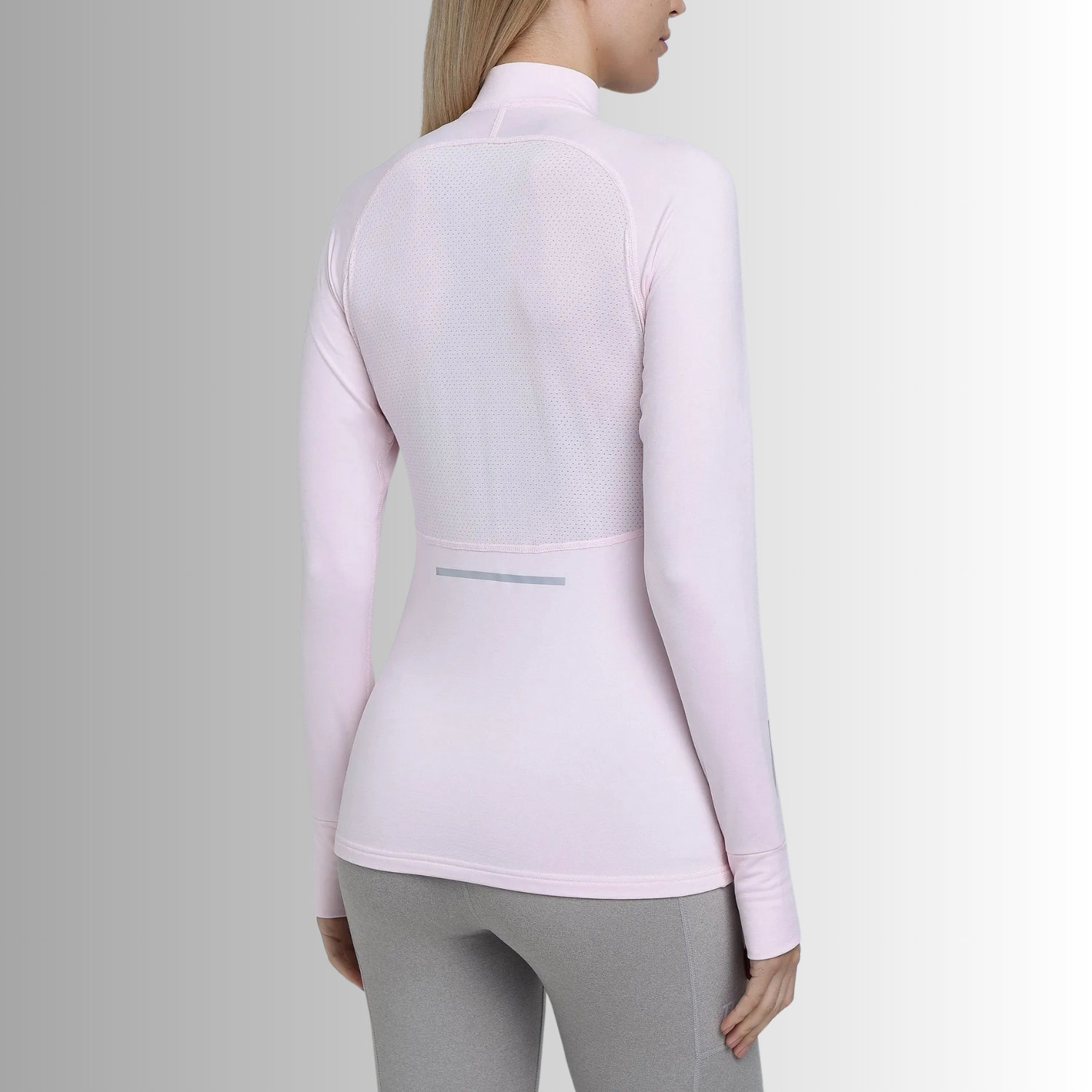 TCA Damen Winter Running Langarm Laufshirt mit Brustreißverschluss Größe: M