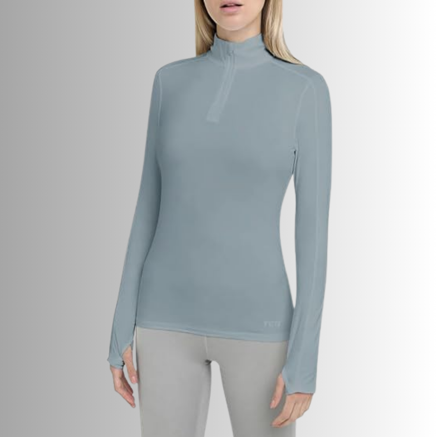 TCA Damen Winter Running Langarm Laufshirt mit Brustreißverschluss Größe: XS