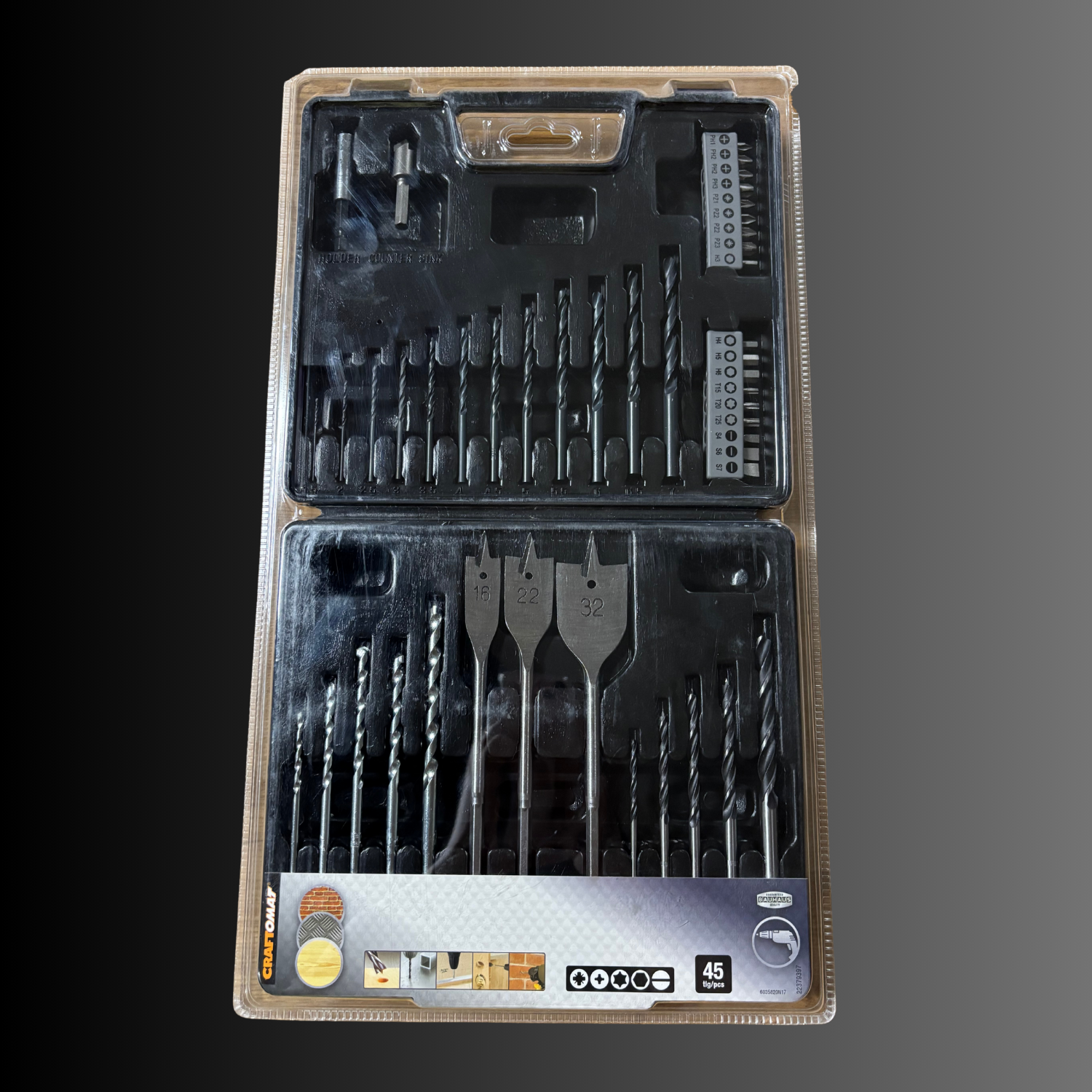 CRAFTOMAT Bohrer Set - 45 Teile