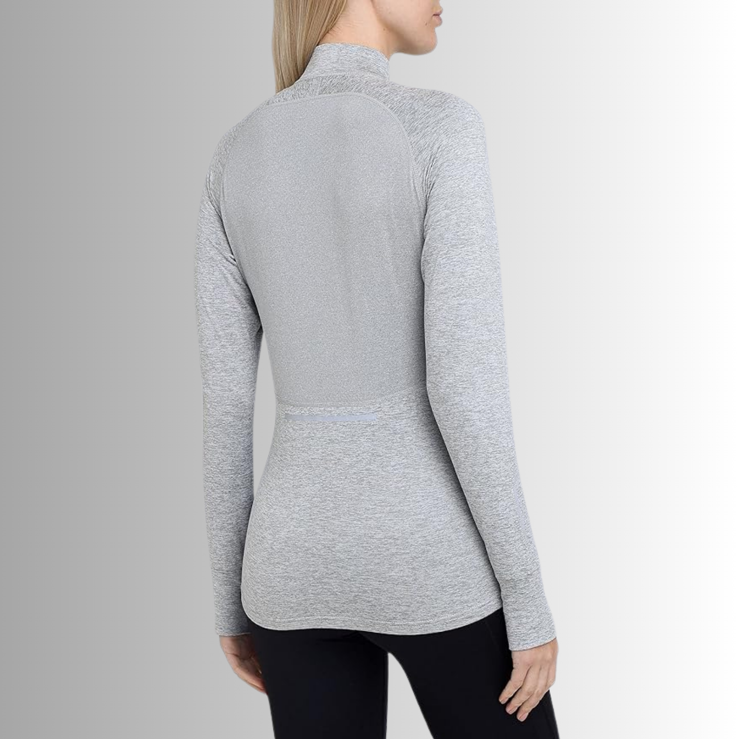 TCA Damen Winter Running Langarm Laufshirt mit Brustreißverschluss Größe: M