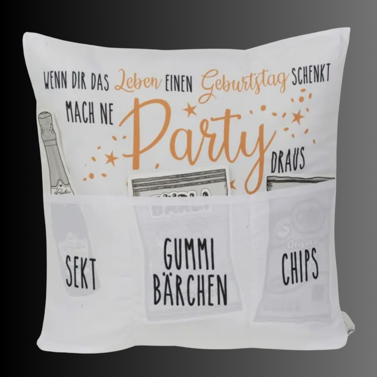 Sofahelden Kissen "Partykissen" Geschenk