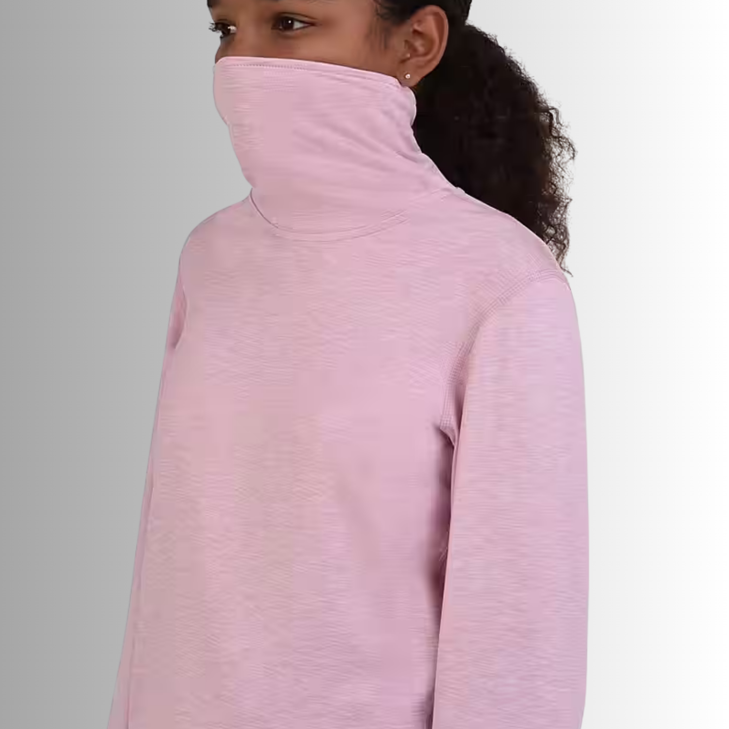 TCA Mädchen Warm-Up Trichterkragen Rollkragen Thermo Lauf Oberteil Größe: 122-128cm