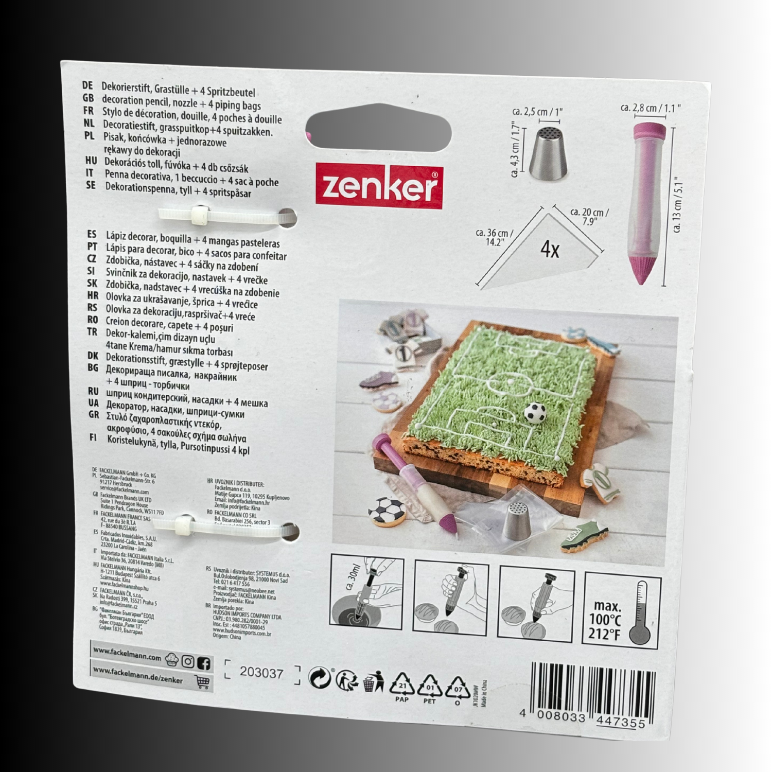 Zenker Fakelmann Gebäck- und Dekorierset Spritzbeutel