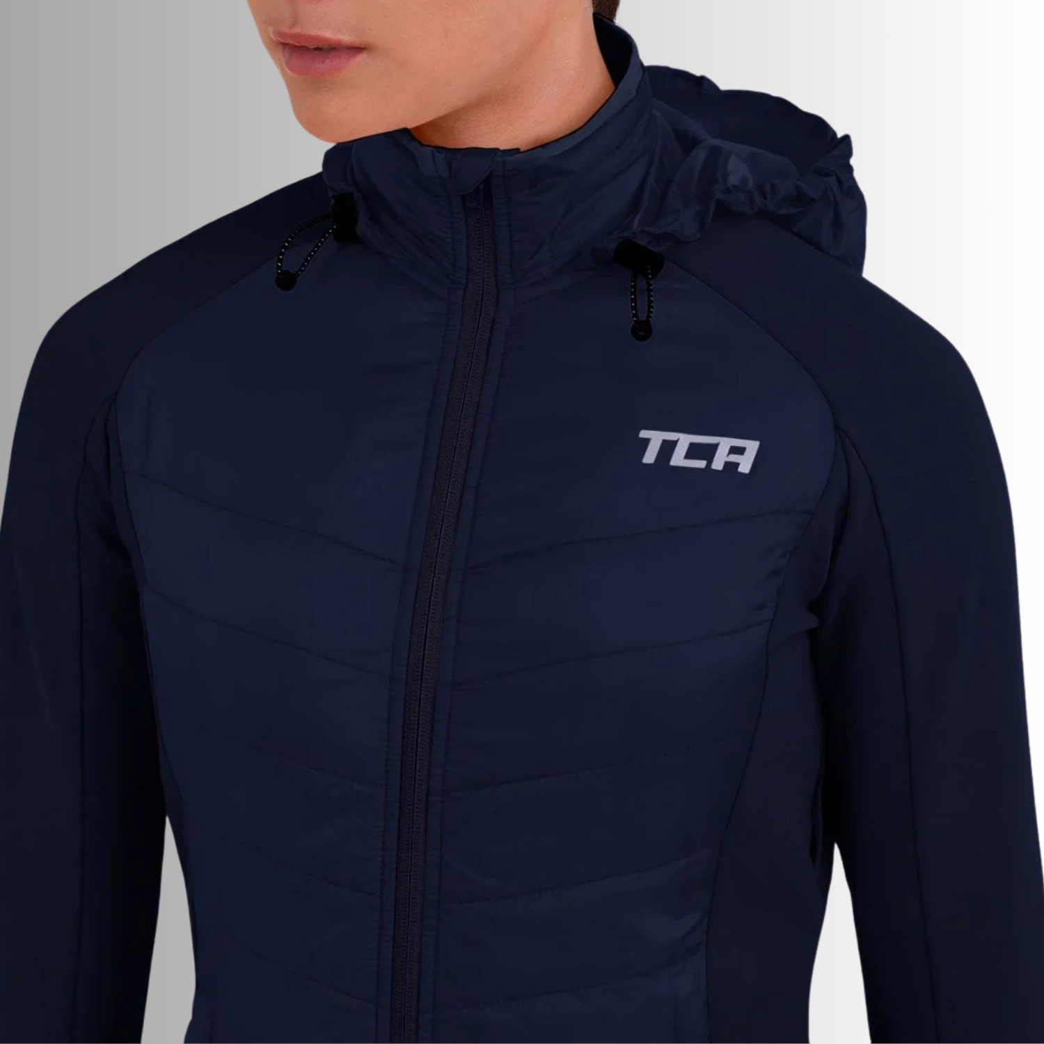 TCA Damen Excel Runner ganzjährige wasserabweisende verstaubare Laufjacke Größe: M, L
