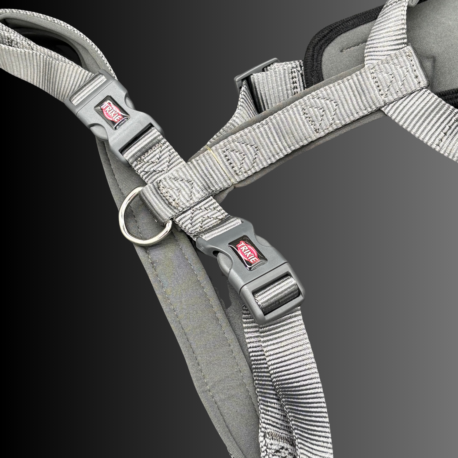 Trixie Premium-Y Hundegeschirr Größe: L - XL Grau