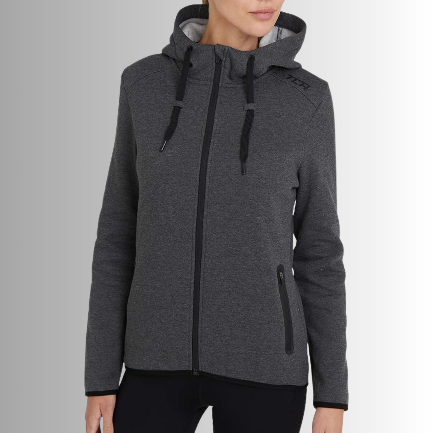 TCA Damen Revolution Hoodie , Sweatjacke mit Kapuze Größe: S