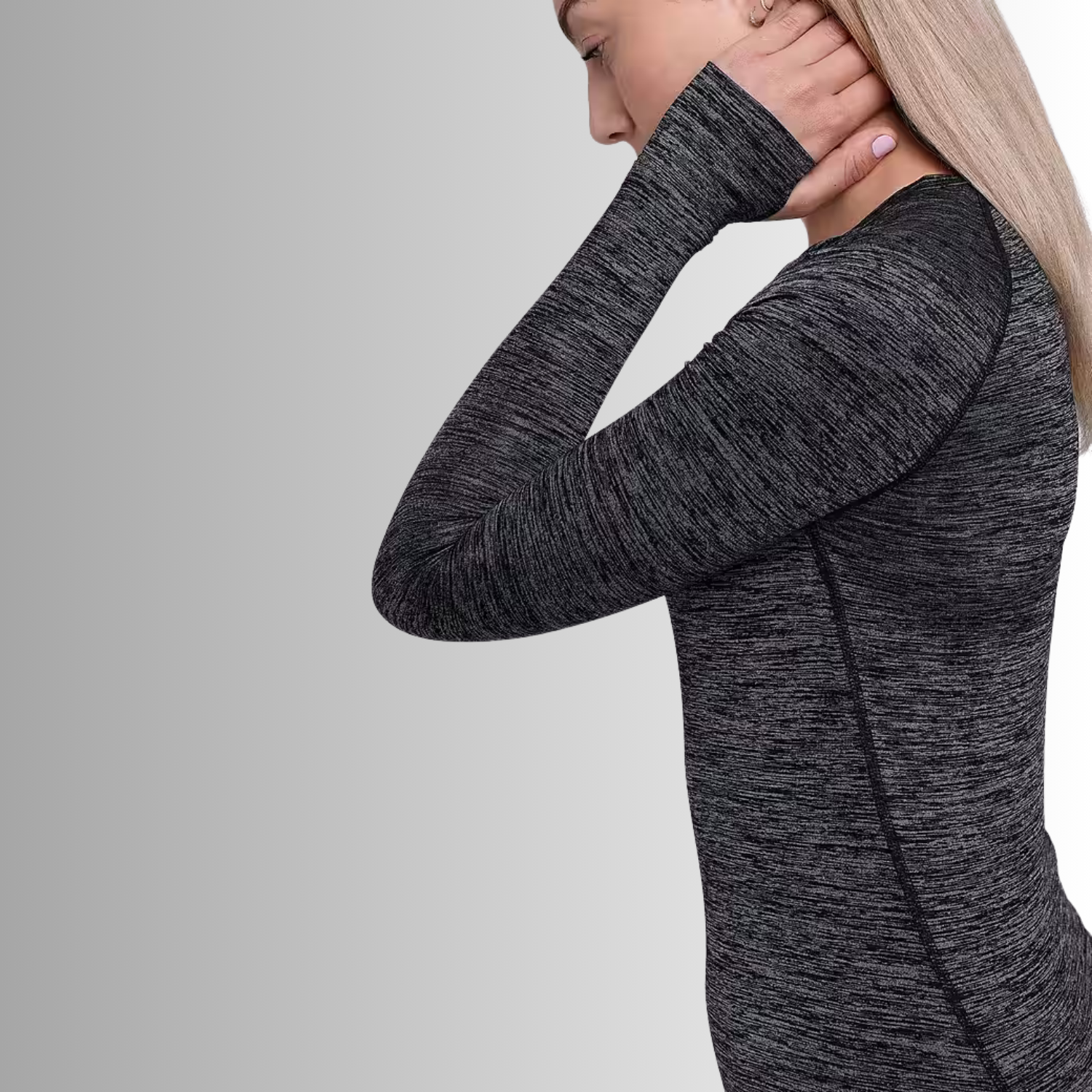 TCA Damen Elle Langarm V-Ausschnitt Laufshirt, Sportshirt, Trainingsshirt Größe: XS