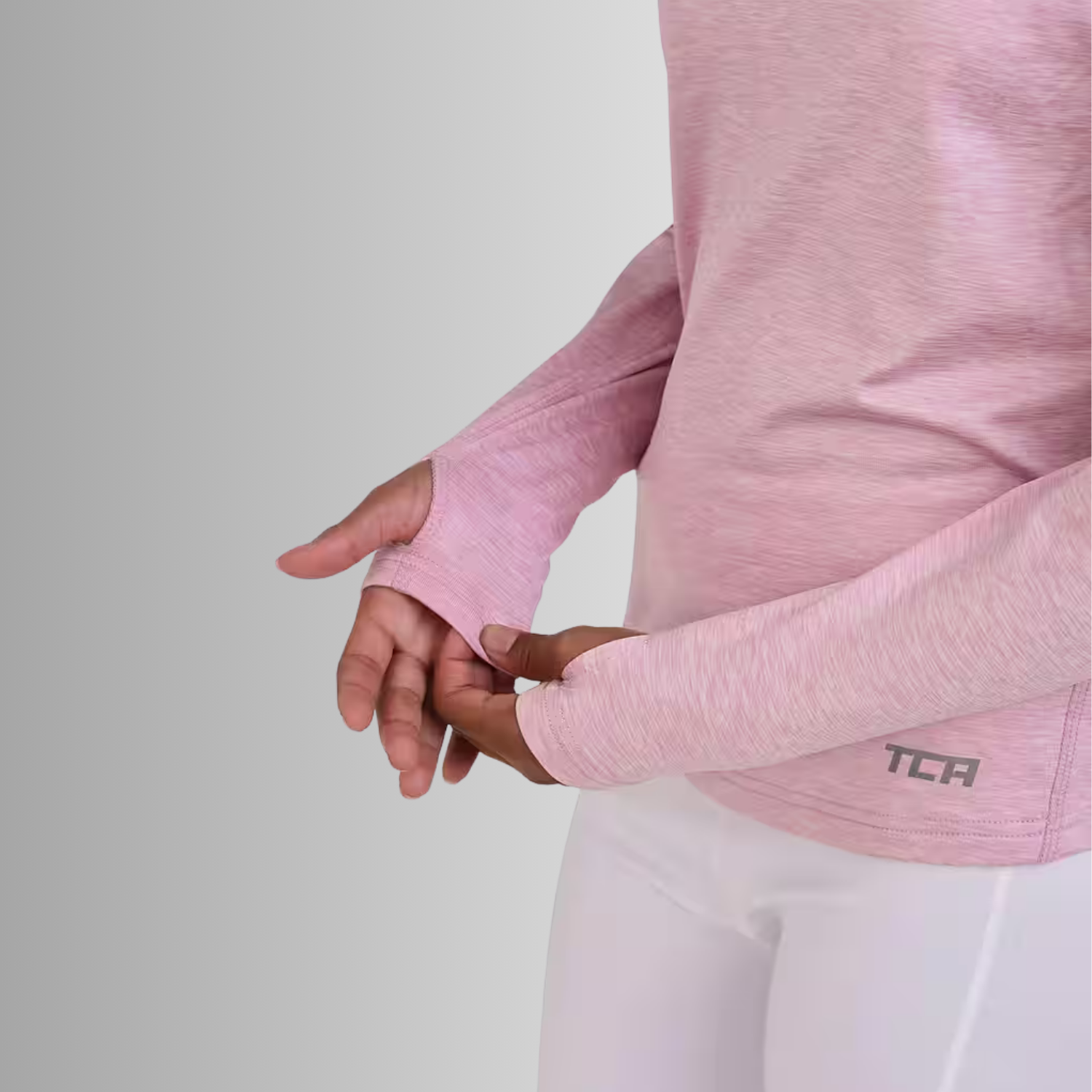 TCA Mädchen Warm-Up Trichterkragen Rollkragen Thermo Lauf Oberteil Größe: 122-128cm