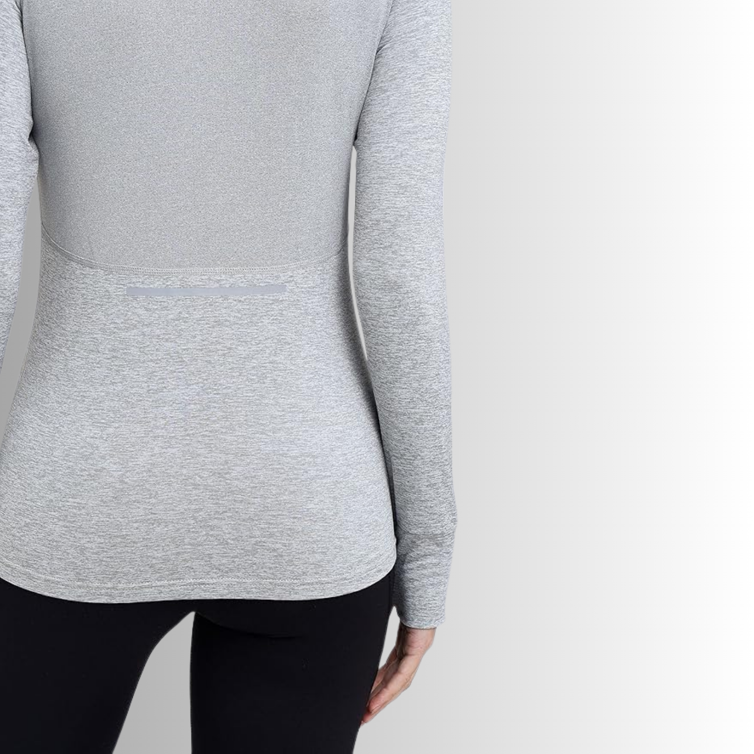 TCA Damen Winter Running Langarm Laufshirt mit Brustreißverschluss Größe: M