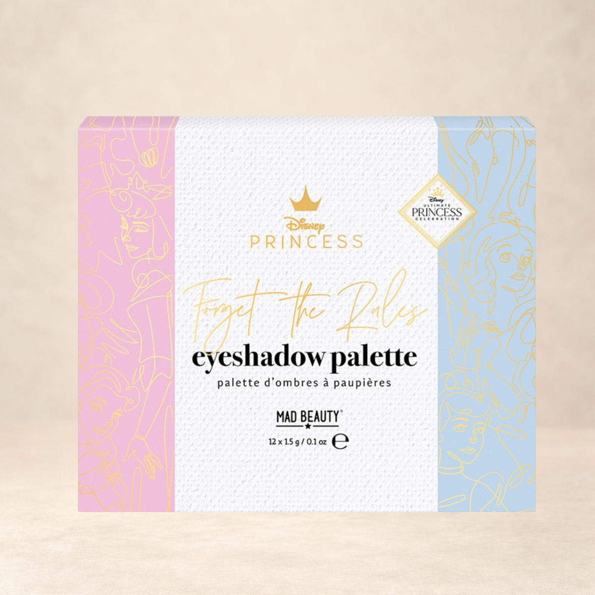 Disney Princess „Forget the Rules“ Lidschattenpalette von Mad Beauty