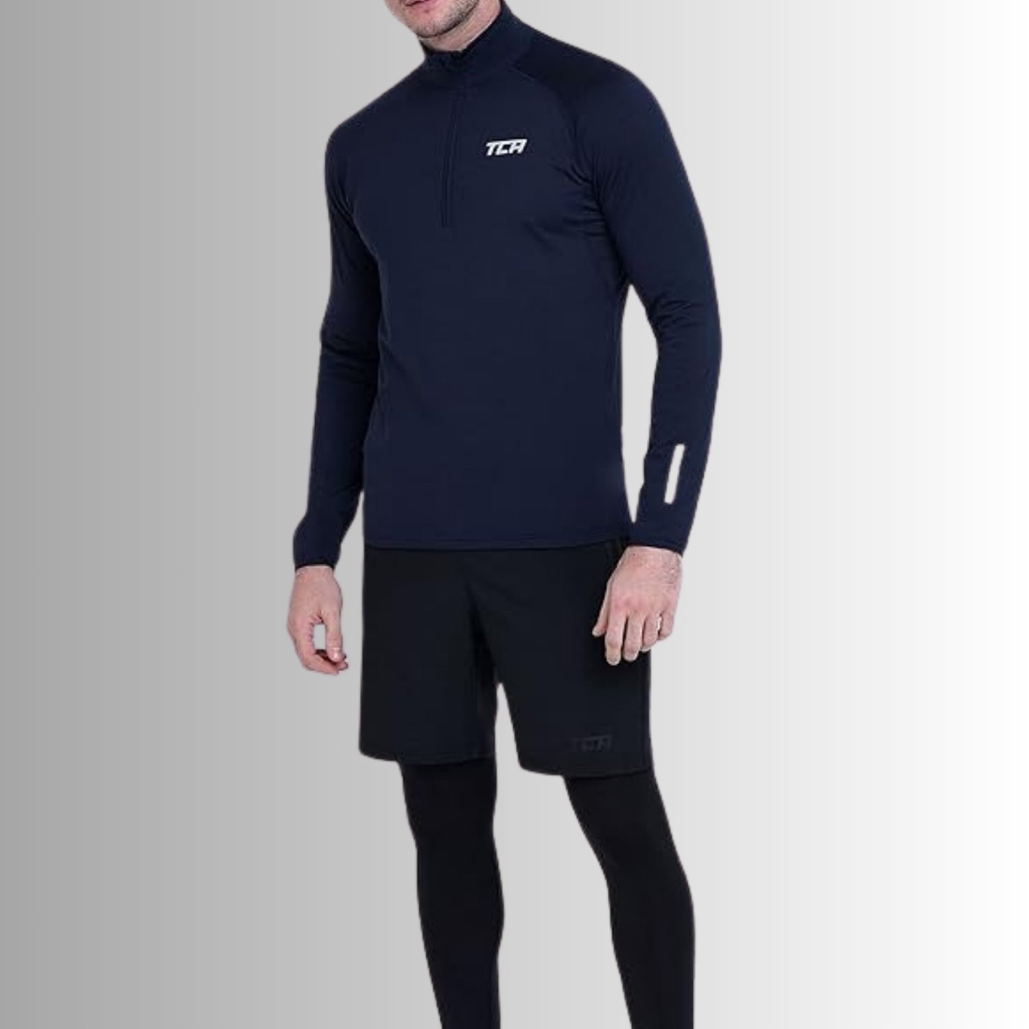 TCA Trainingsshirt Winter Run Langarm Laufshirt Herren Größe: M, XXL