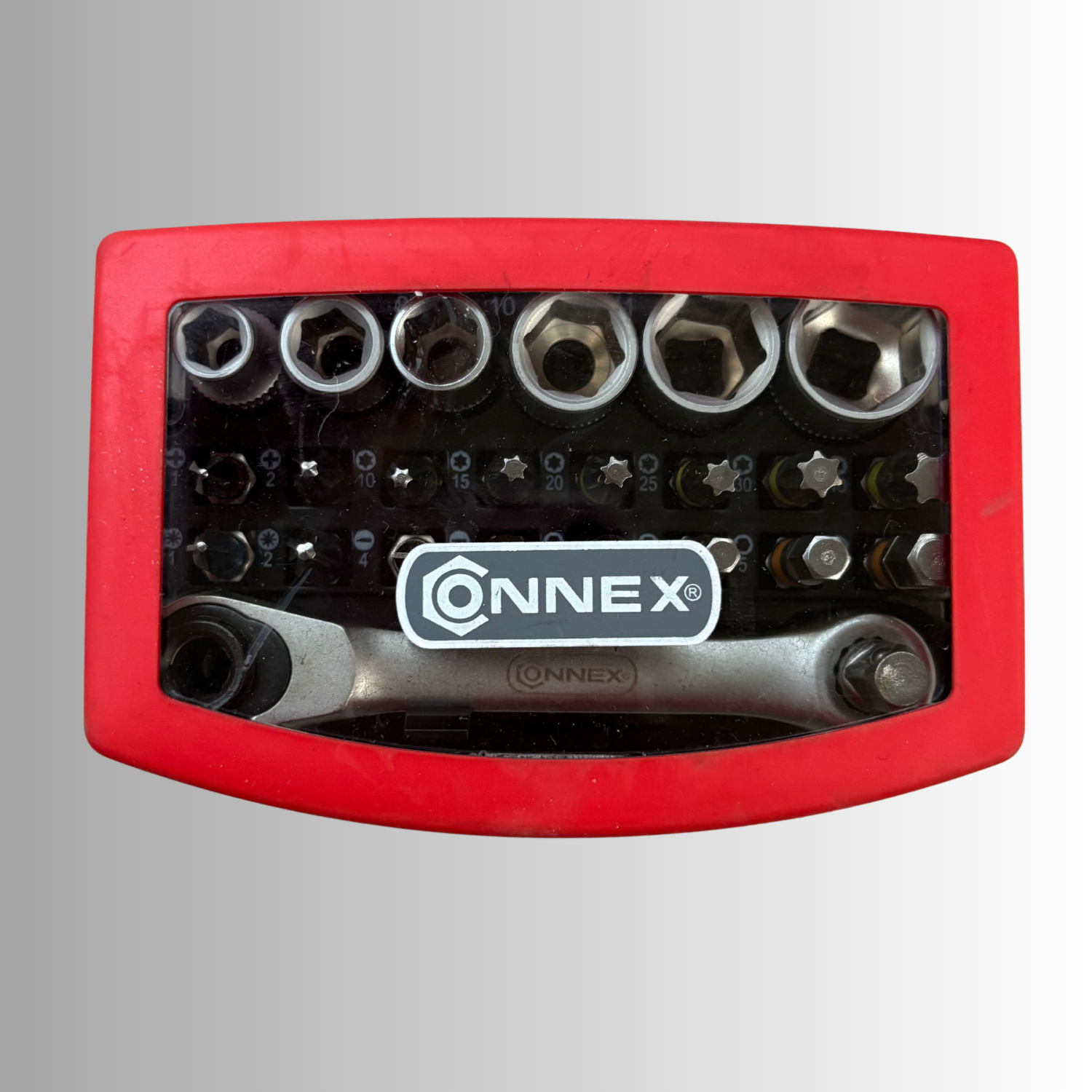 No.128 Connex Bit-/ Steckschlüsselsatz - 25 Teilig mit Ratsche