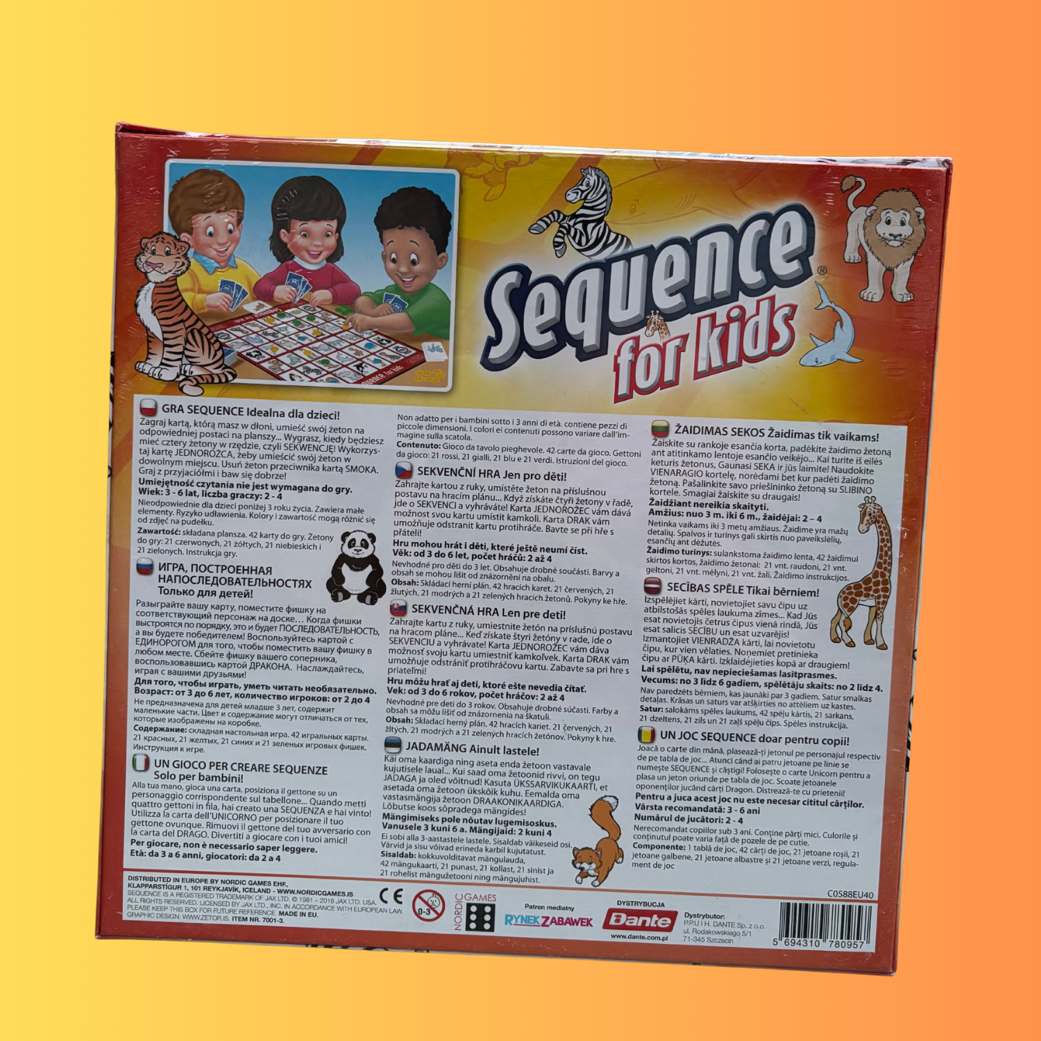Sequence for Kids / Brettspiel für Kinder