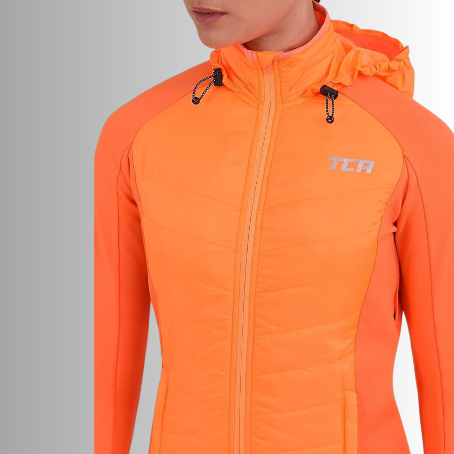 TCA Damen Excel Runner ganzjährige, leichte, wasserabweisende verstaubare Laufjacke Größe: S, L