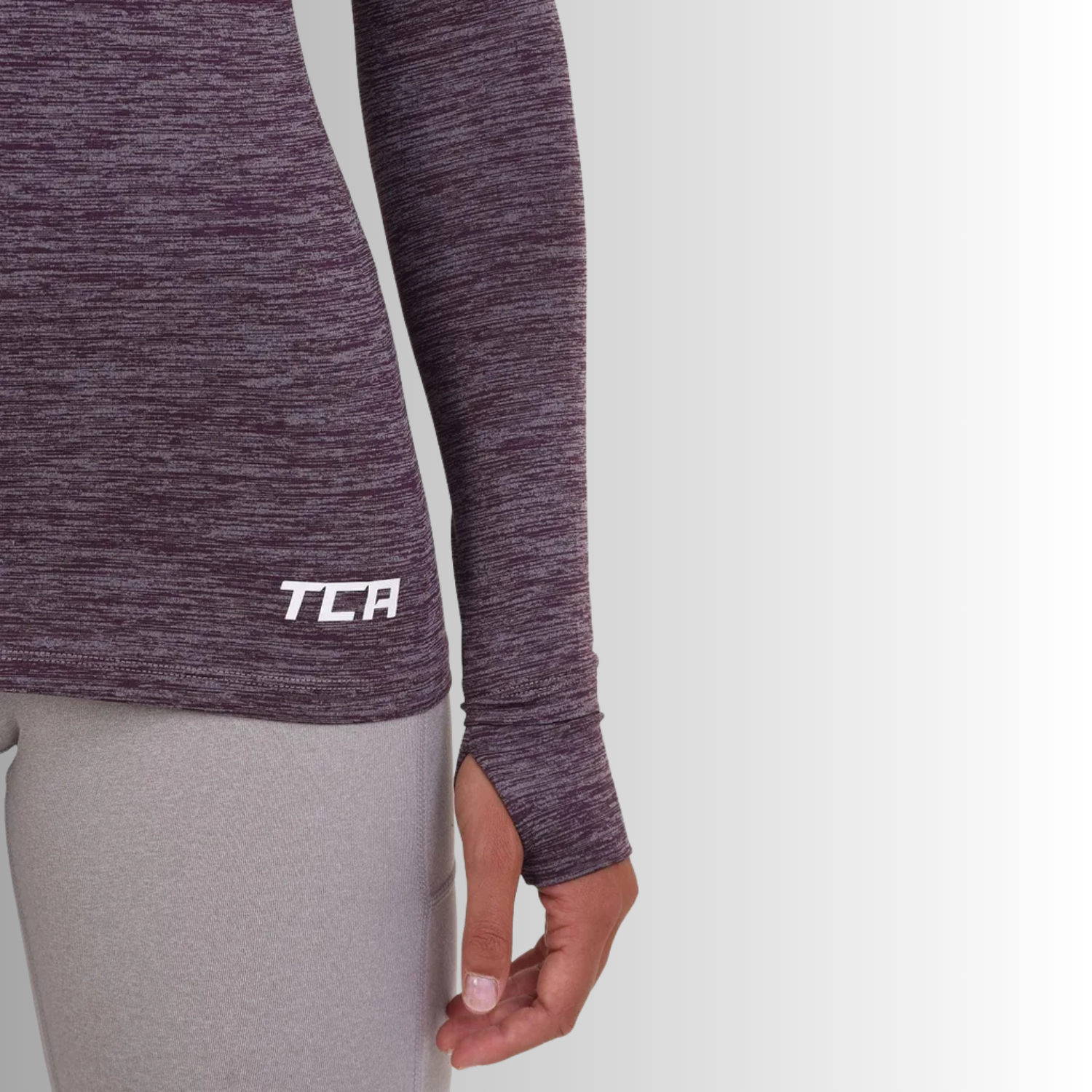 TCA Damen Elle Langarm V-Ausschnitt Laufshirt, Sportshirt, Trainingsshirt Größe: S
