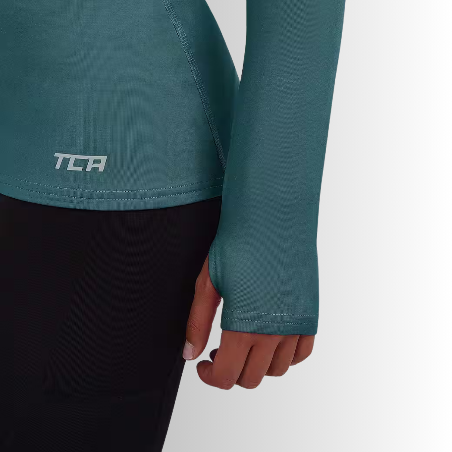 TCA Damen Warm-Up Trichterkragen Thermo Lauf Oberteil Größe: XL
