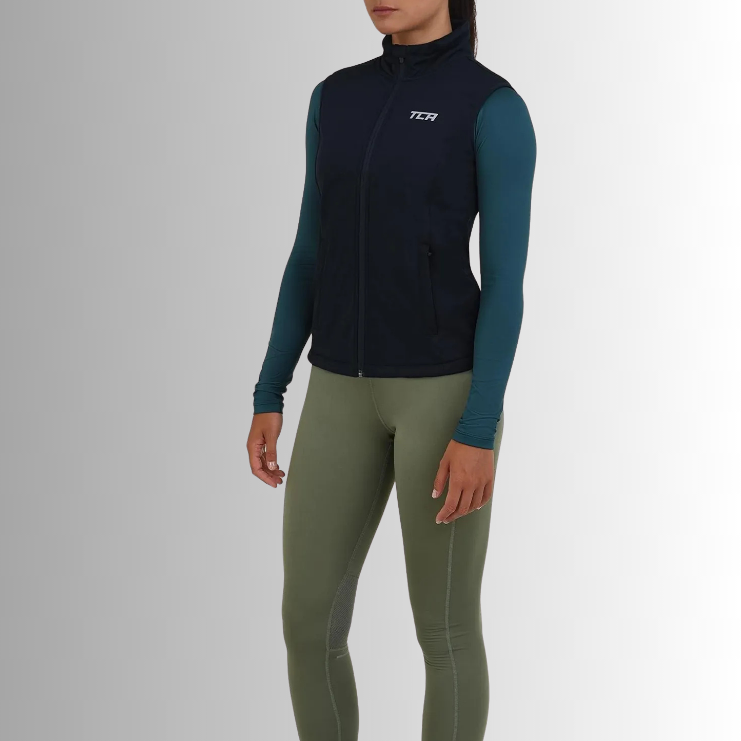 TCA Damen Windweste für Laufen und Radfahren Marienblau Größe: XS, S, M, L, XL