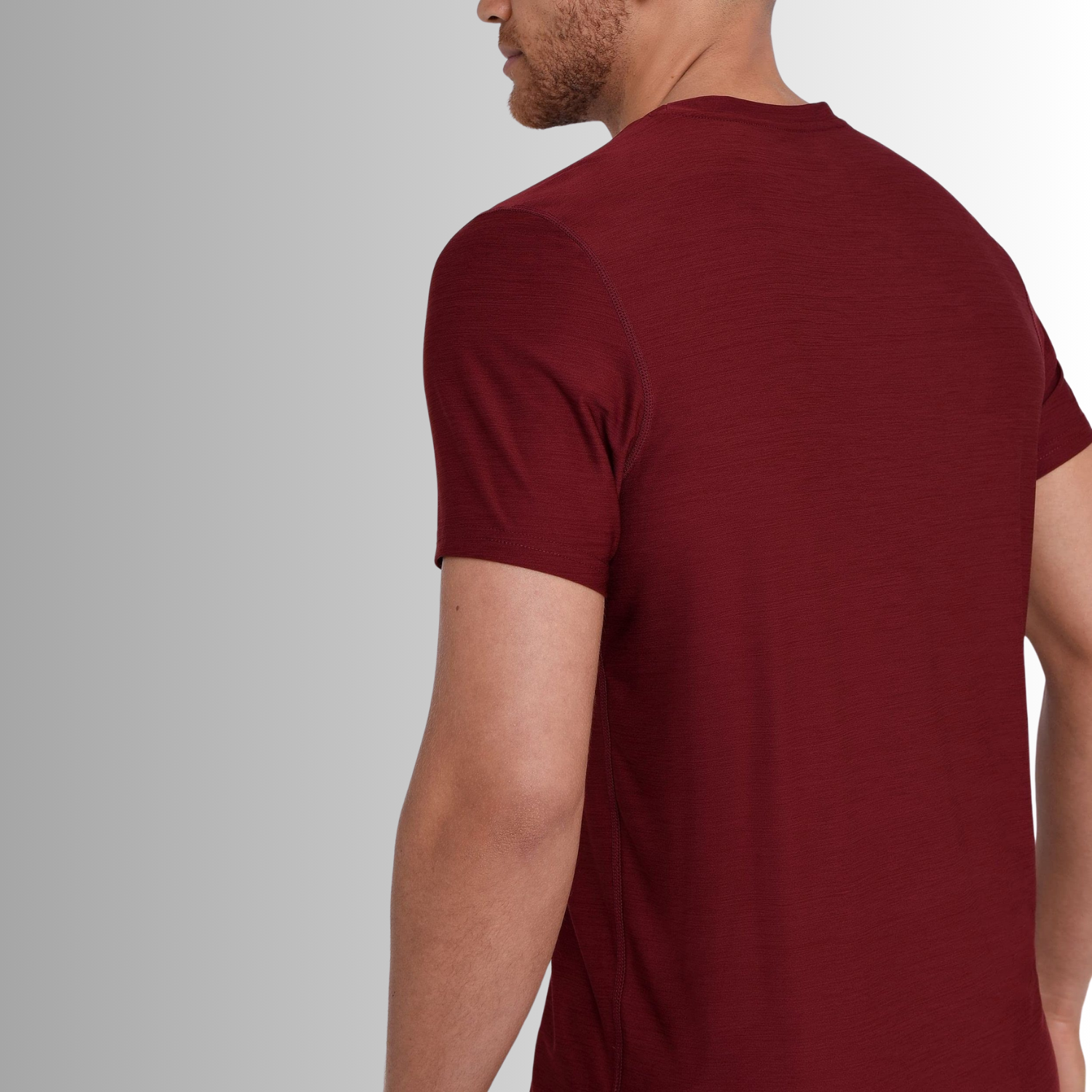 TCA Trainingsshirt Herren Galaxy Fitness Lauf Shirt Cabernet Größe: L