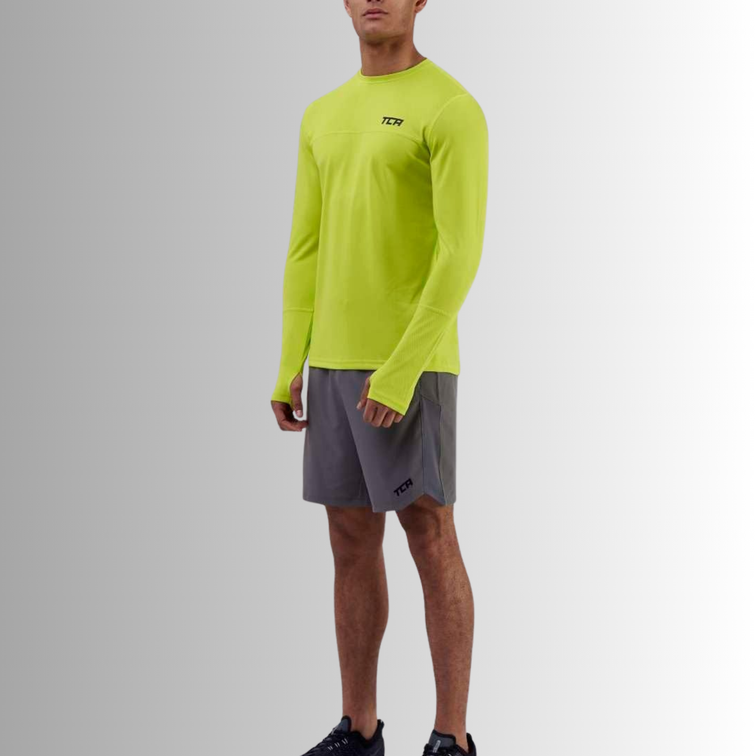 TCA Trainingsshirt Herren Langarm Laufshirt Größe: XL